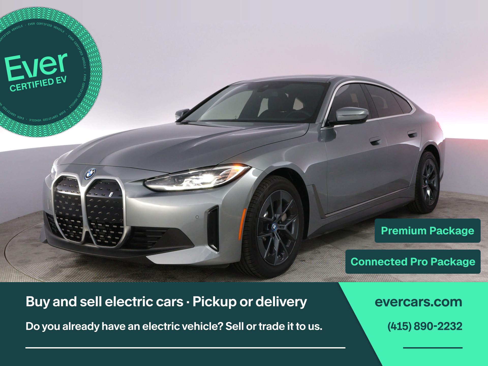 Skyscraper Gray Metallic 2024 BMW i4 eDrive35 Gran Coupe FWD Sedan Rear-Wheel Drive Automatic