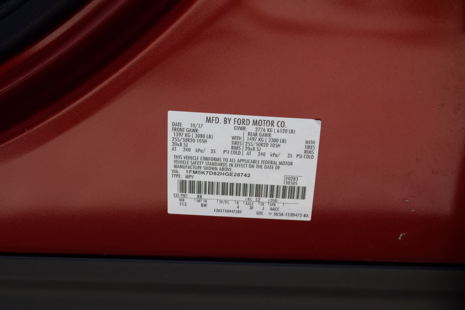 2017 Ford Explorer XLT Red at Autostrade