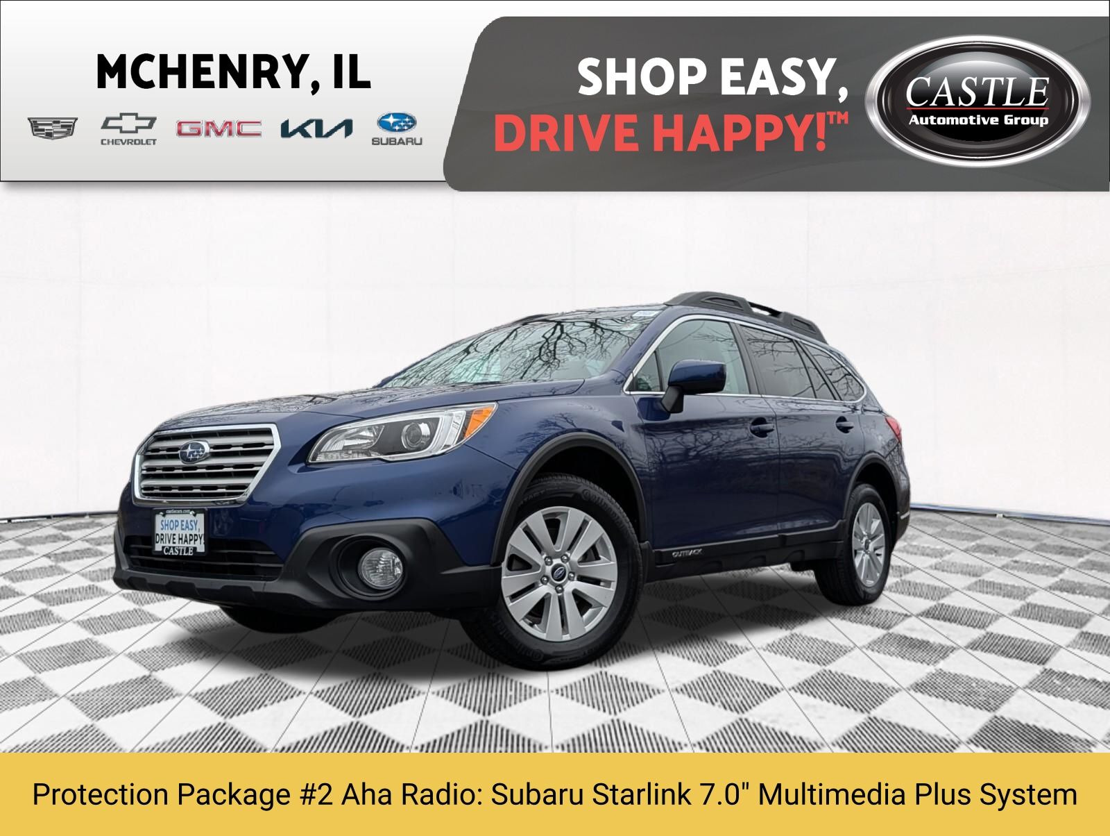 Lapis Blue Pearl 2017 Subaru Outback 2.5i Premium AWD Wagon All-Wheel Drive Continuously Variable Transmission