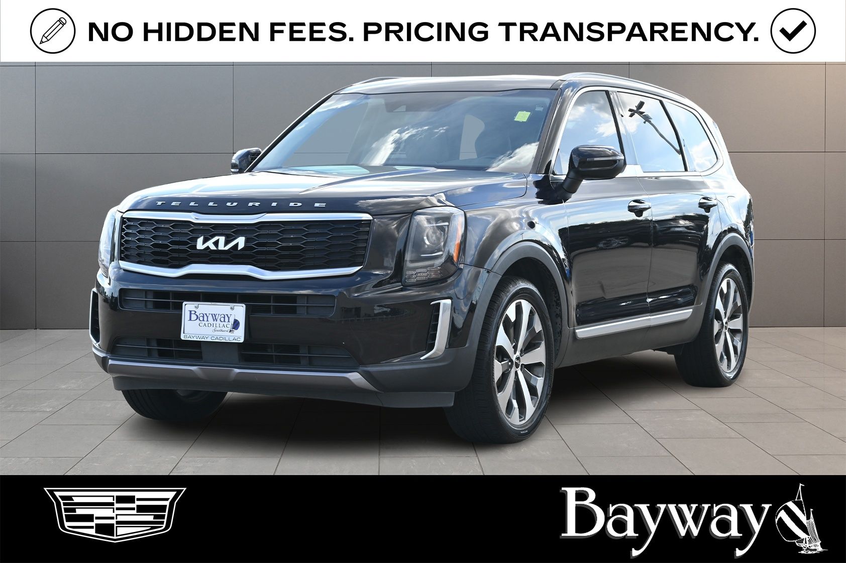 2022 Kia Telluride S Black at DeMontrond Auto Country
