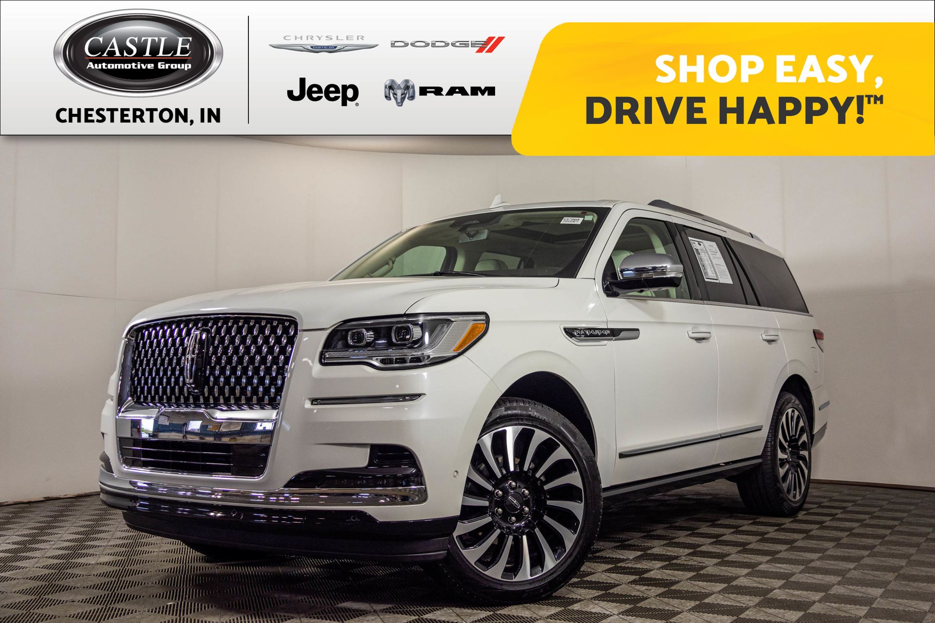 White Metallic 2023 Lincoln Navigator Black Label 4WD SUV / Crossover Four-Wheel Drive Automatic