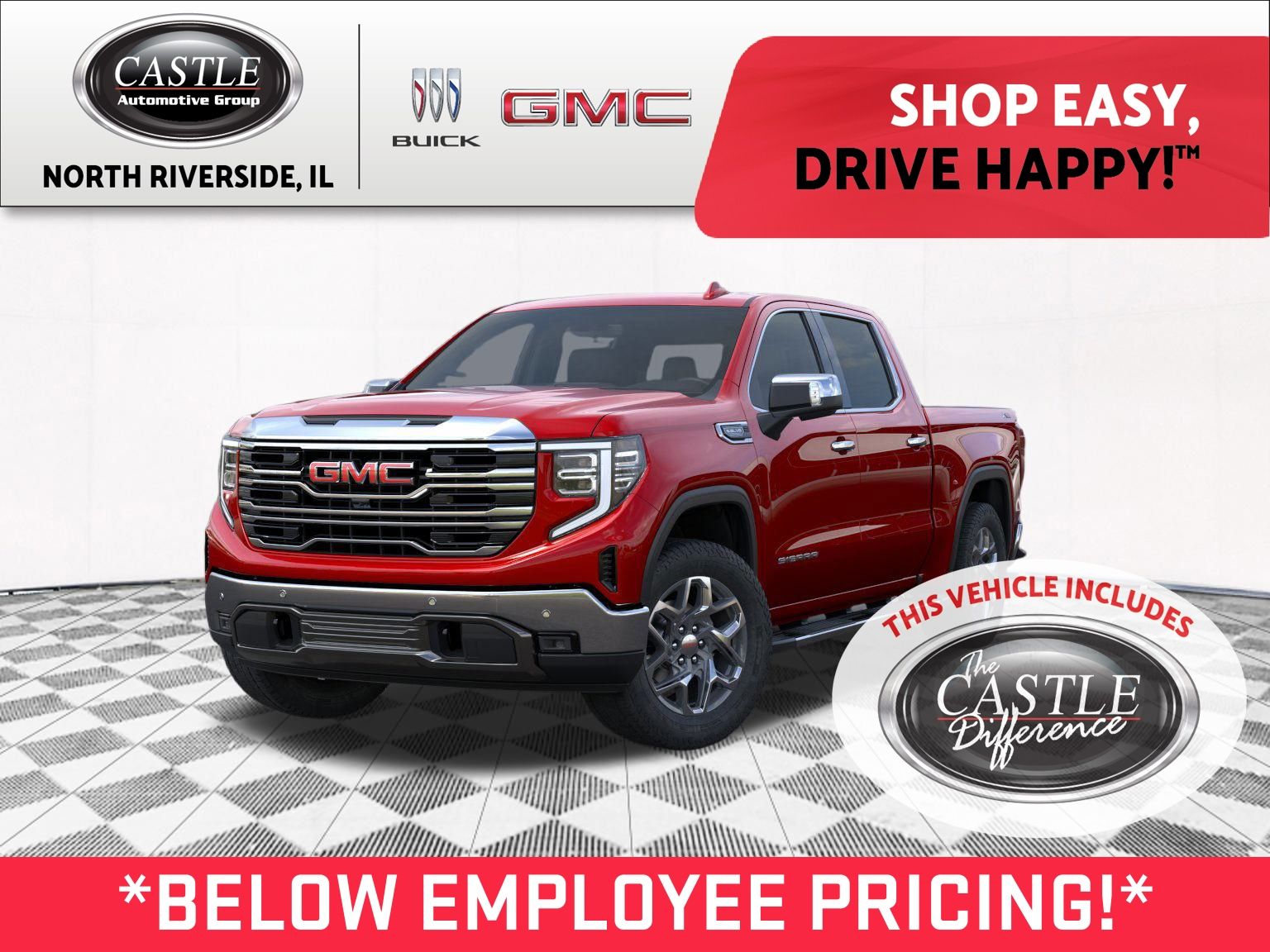 Volcanic Red Tintcoat 2026 GMC Sierra 1500 Pickup Truck Four-Wheel Drive Automatic