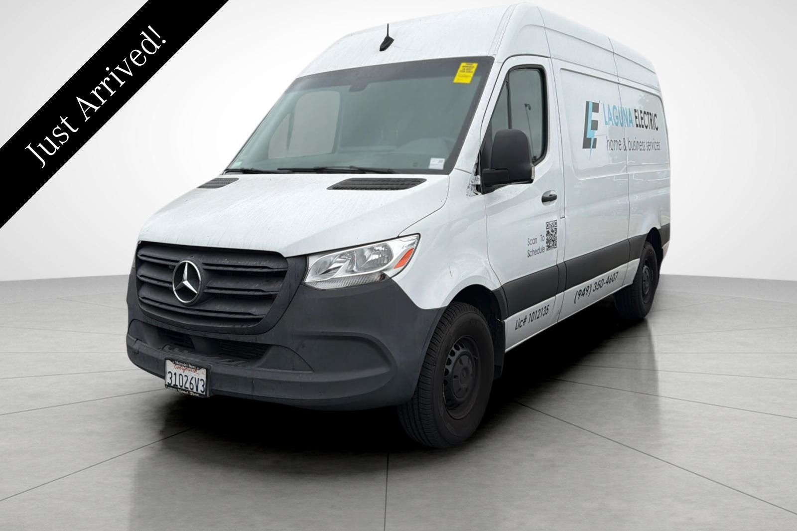 Arctic White 2023 Mercedes-Benz Sprinter Cargo Van Rear-Wheel Drive 9-Speed Automatic