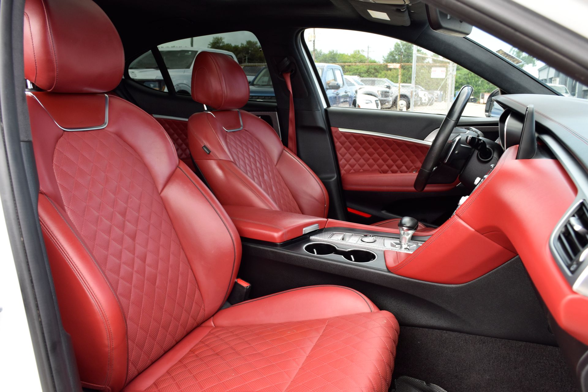 2022 Genesis G70 3.3T Launch Edition White at Central Houston Nissan