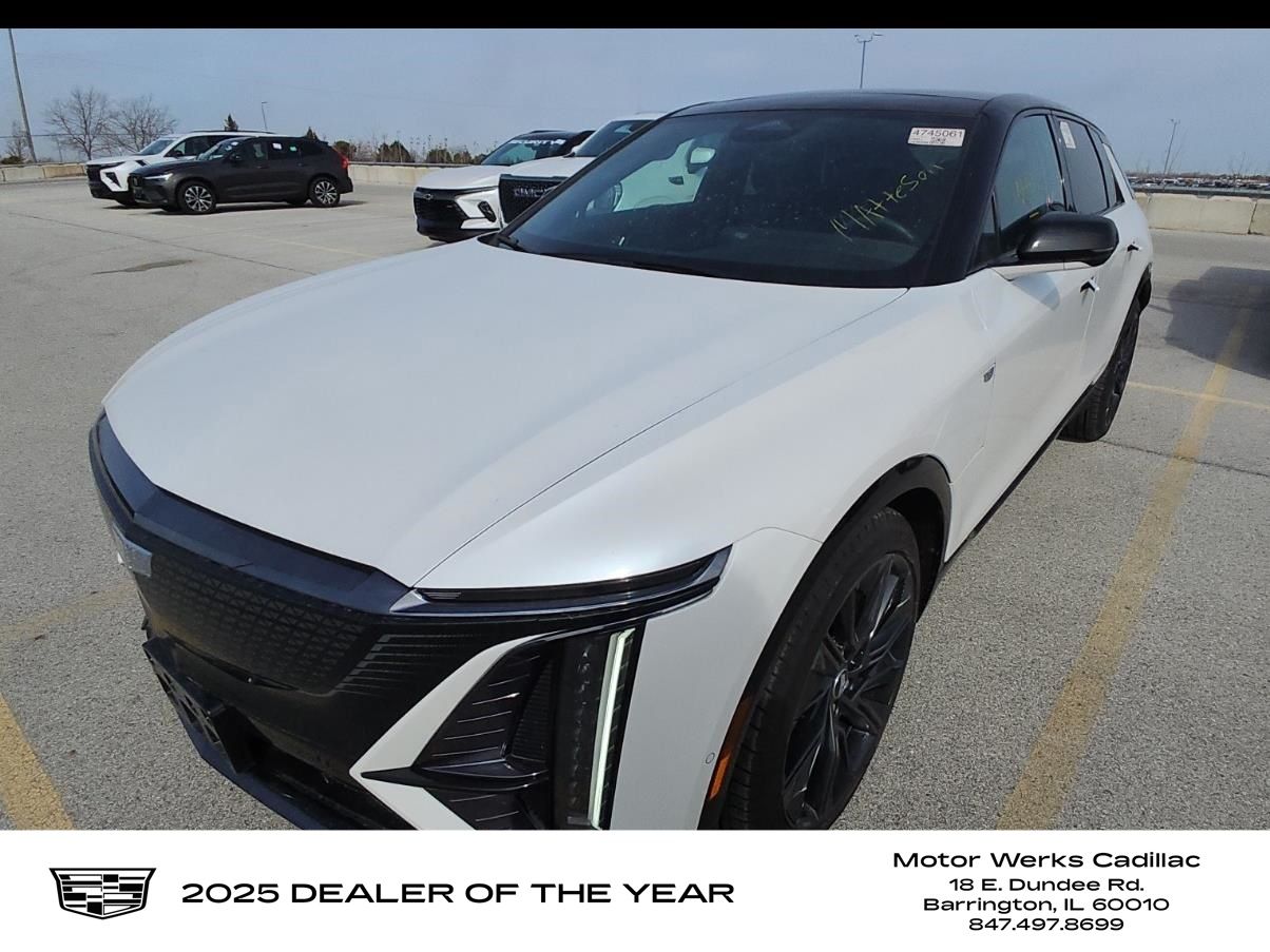 Crystal White Tricoat 2025 Cadillac LYRIQ Sport 3 AWD SUV / Crossover All-Wheel Drive 1-Speed Automatic