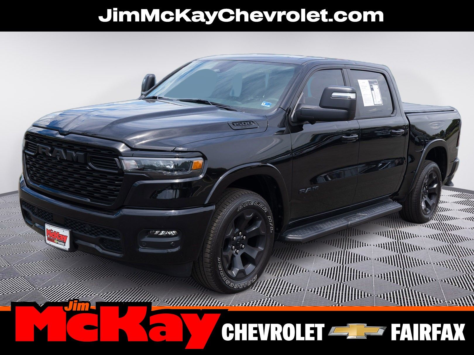 Diamond Black 2025 RAM 1500 Pickup Truck Four-Wheel Drive 8-Speed Automatic