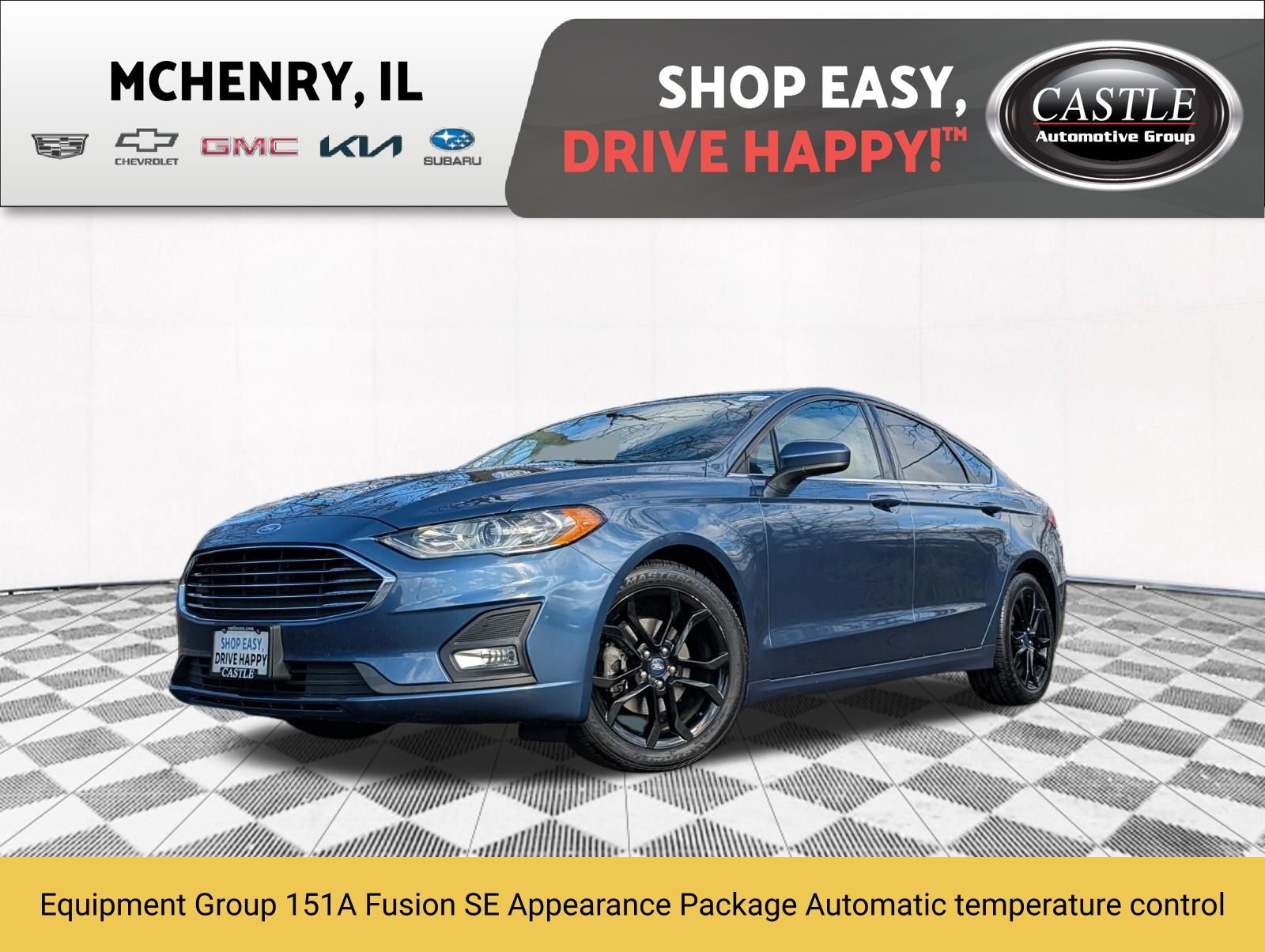 Velocity Blue Metallic 2019 Ford Fusion SE Sedan Front-Wheel Drive 6-Speed Automatic