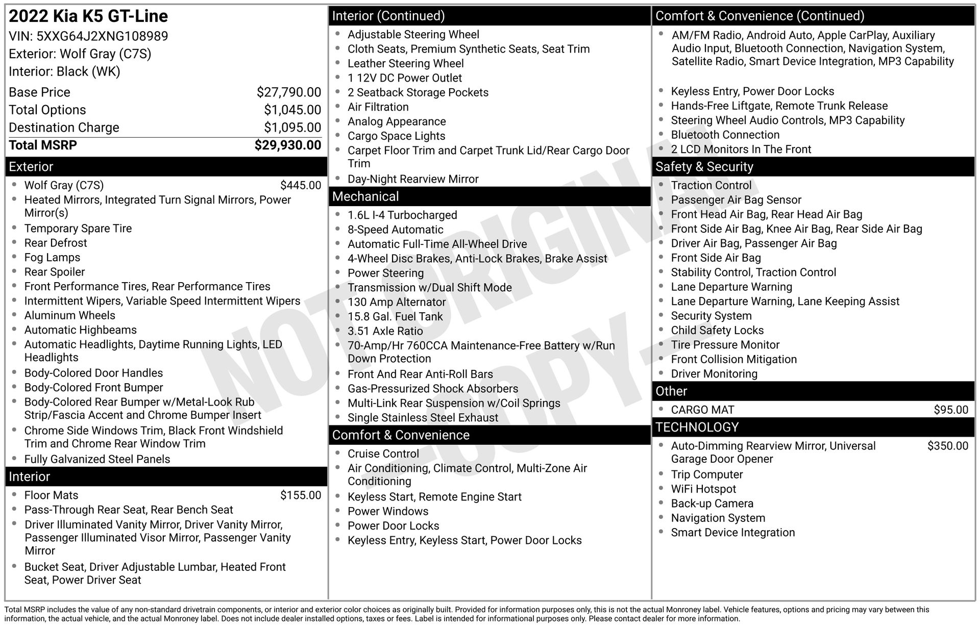 2022 KIA K5 - Image 3