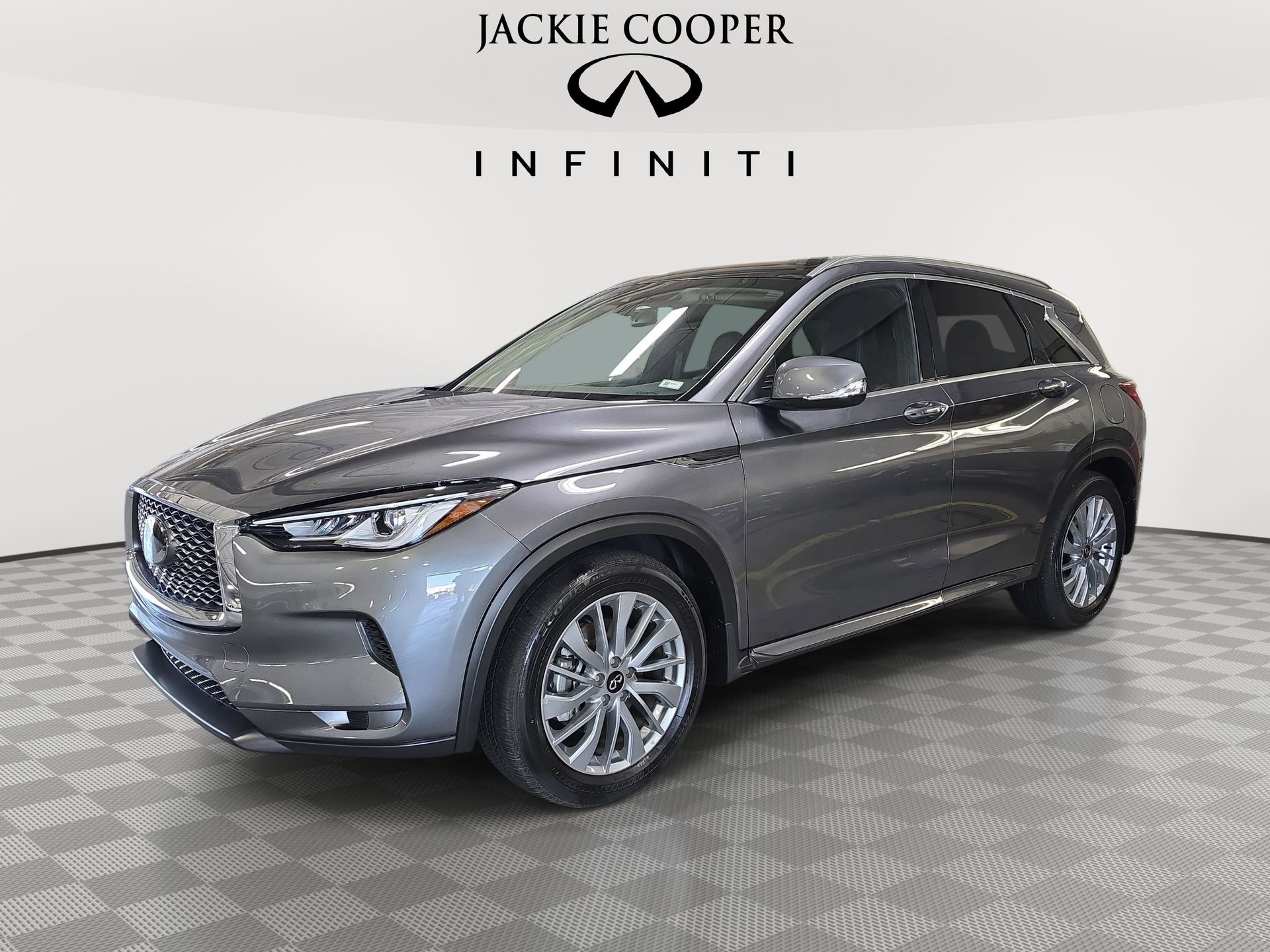 Gray (Graphite Shadow) 2025 INFINITI QX50 Luxe AWD SUV / Crossover All-Wheel Drive Continuously Variable Transmission