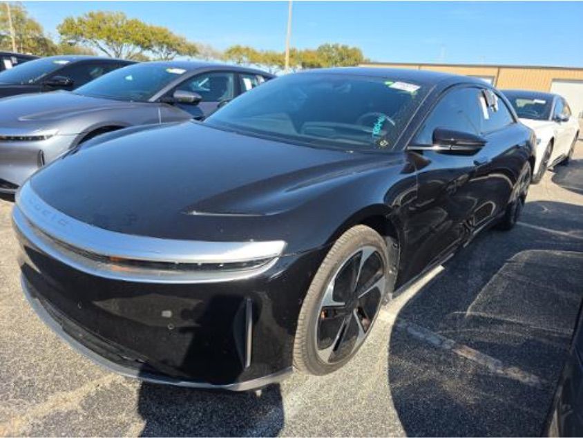 Infinite Black Metallic 2024 Lucid Air Touring AWD Sedan All-Wheel Drive 1-Speed Automatic