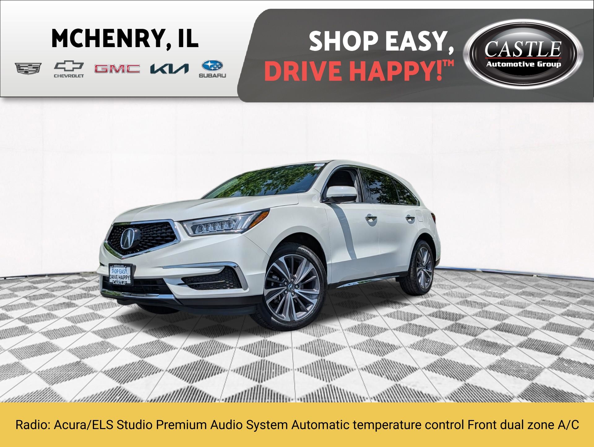 White Diamond Pearl 2019 Acura MDX SUV / Crossover All-Wheel Drive 9-Speed Automatic