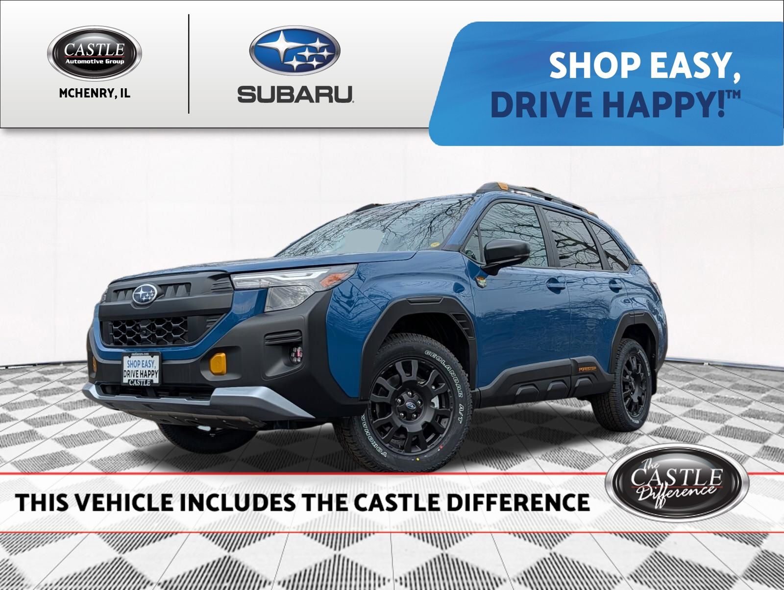 Geyser Blue 2026 Subaru Forester SUV / Crossover All-Wheel Drive Continuously Variable Transmission