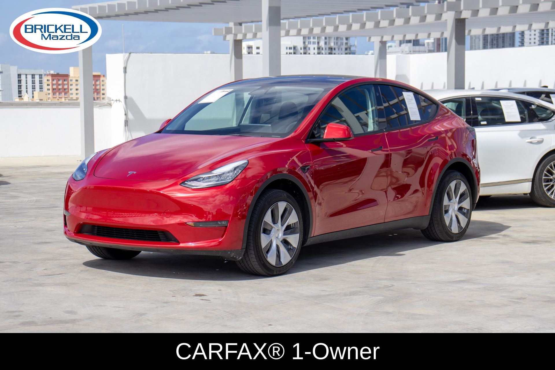 Red Multi-Coat 2022 Tesla Model Y Long Range AWD SUV / Crossover All-Wheel Drive 1-Speed Automatic