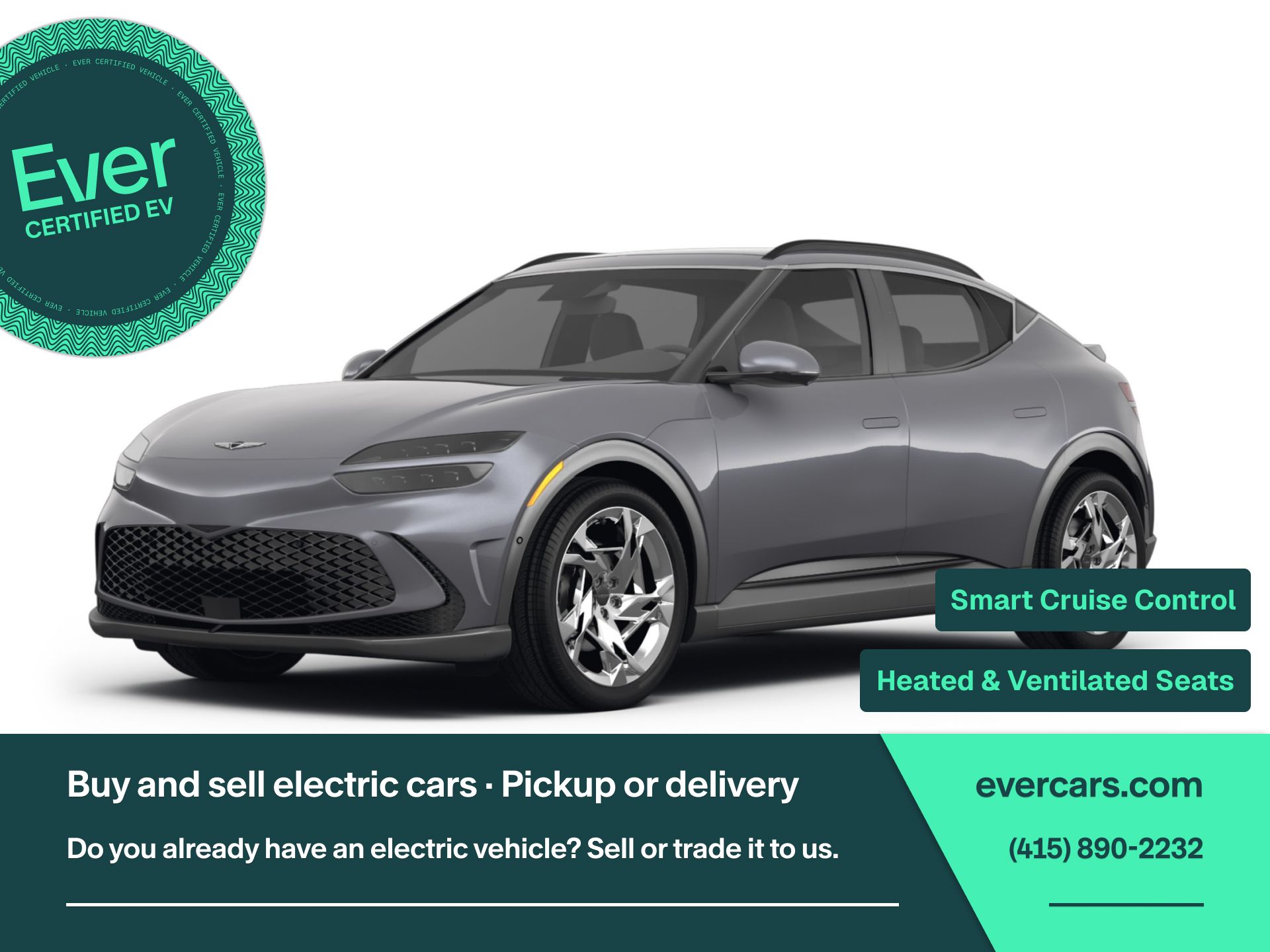 Himalayan Gray 2023 Genesis GV60 SUV / Crossover All-Wheel Drive 1-Speed Automatic