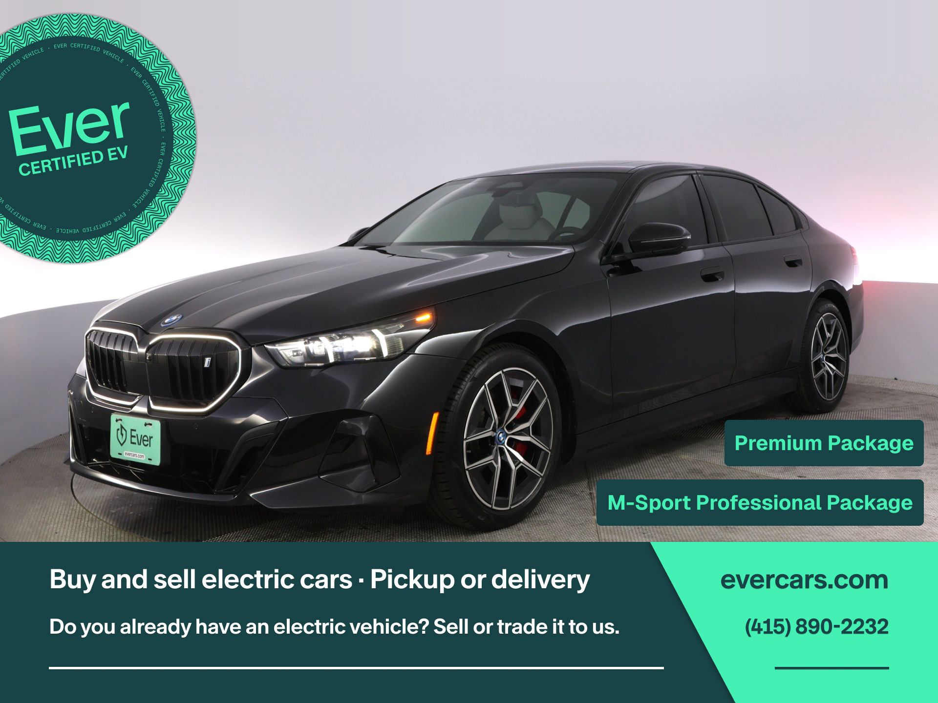 Black Sapphire Metallic 2025 BMW i5 Sedan All-Wheel Drive Automatic