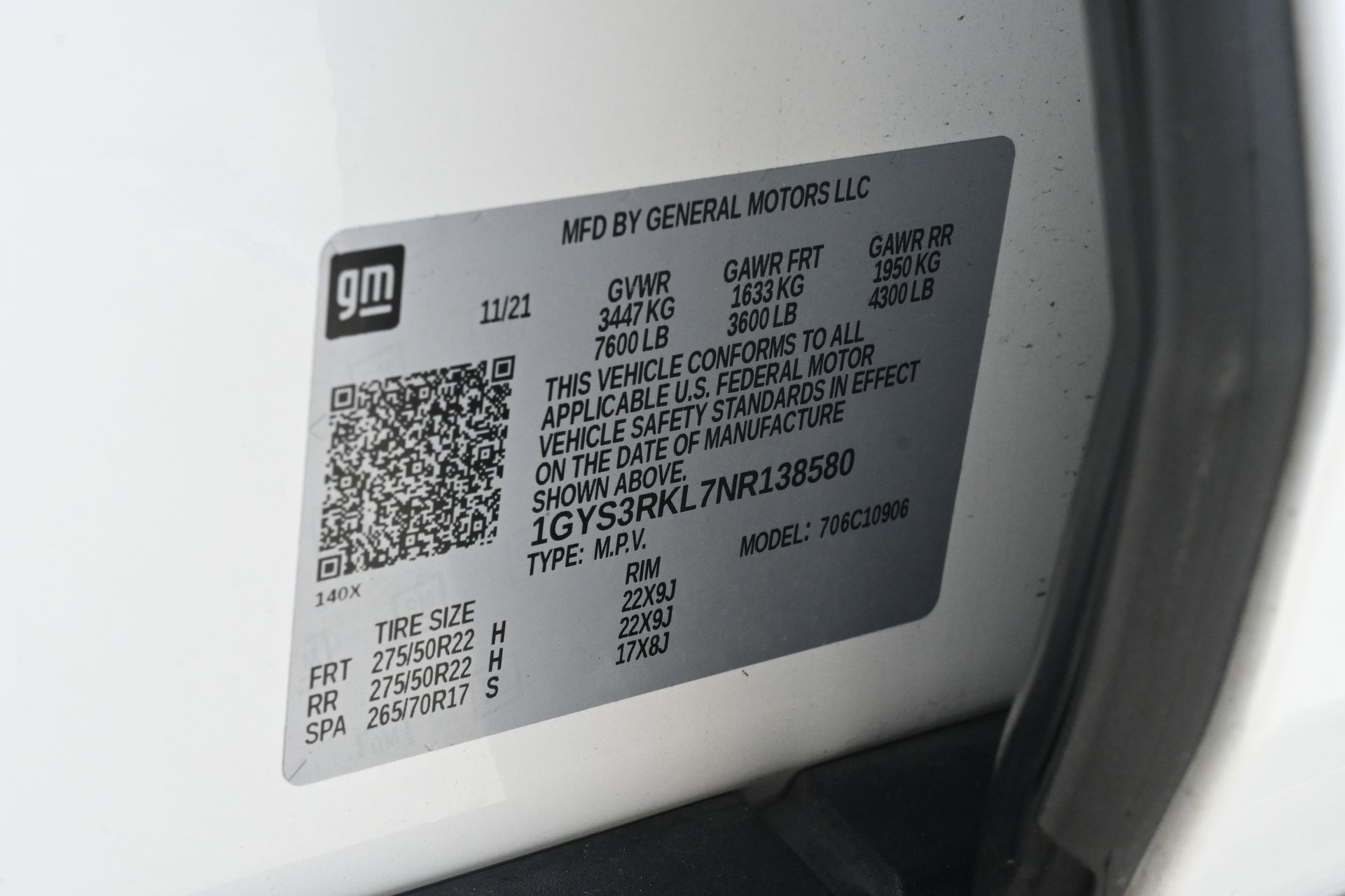 2022 Cadillac Escalade ESV Sport Platinum White at DeMontrond Automotive Group