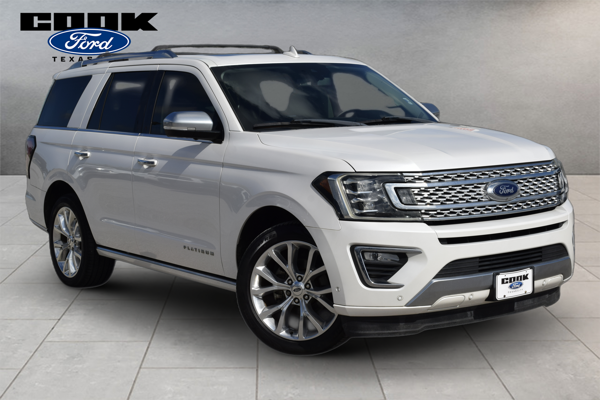 2019 Ford Expedition Platinum White at Emmons Autoplex