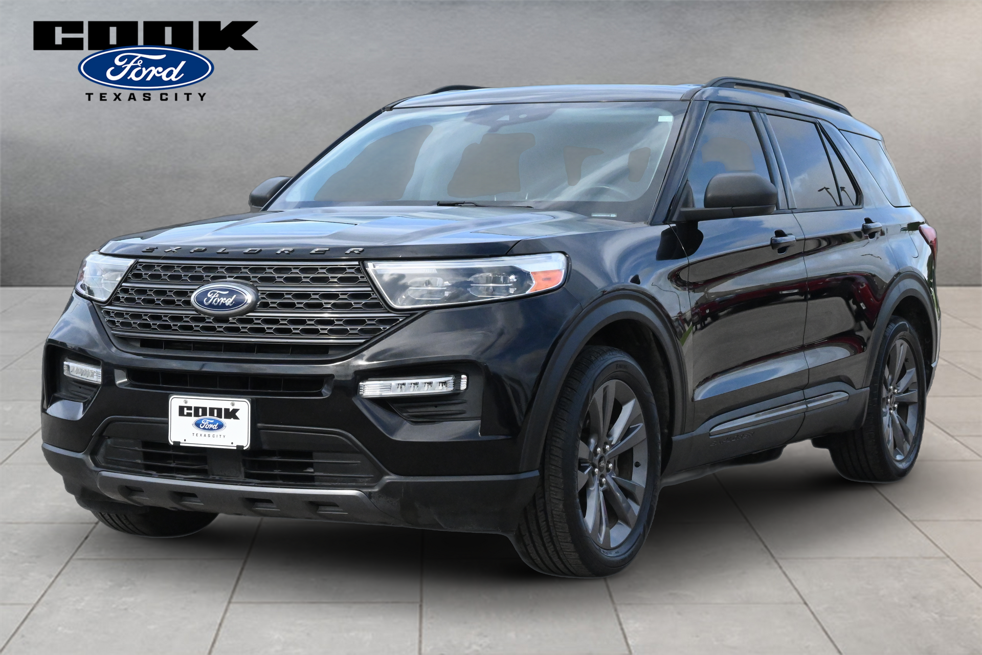 2021 Ford Explorer XLT Black at North Houston Mitsubishi