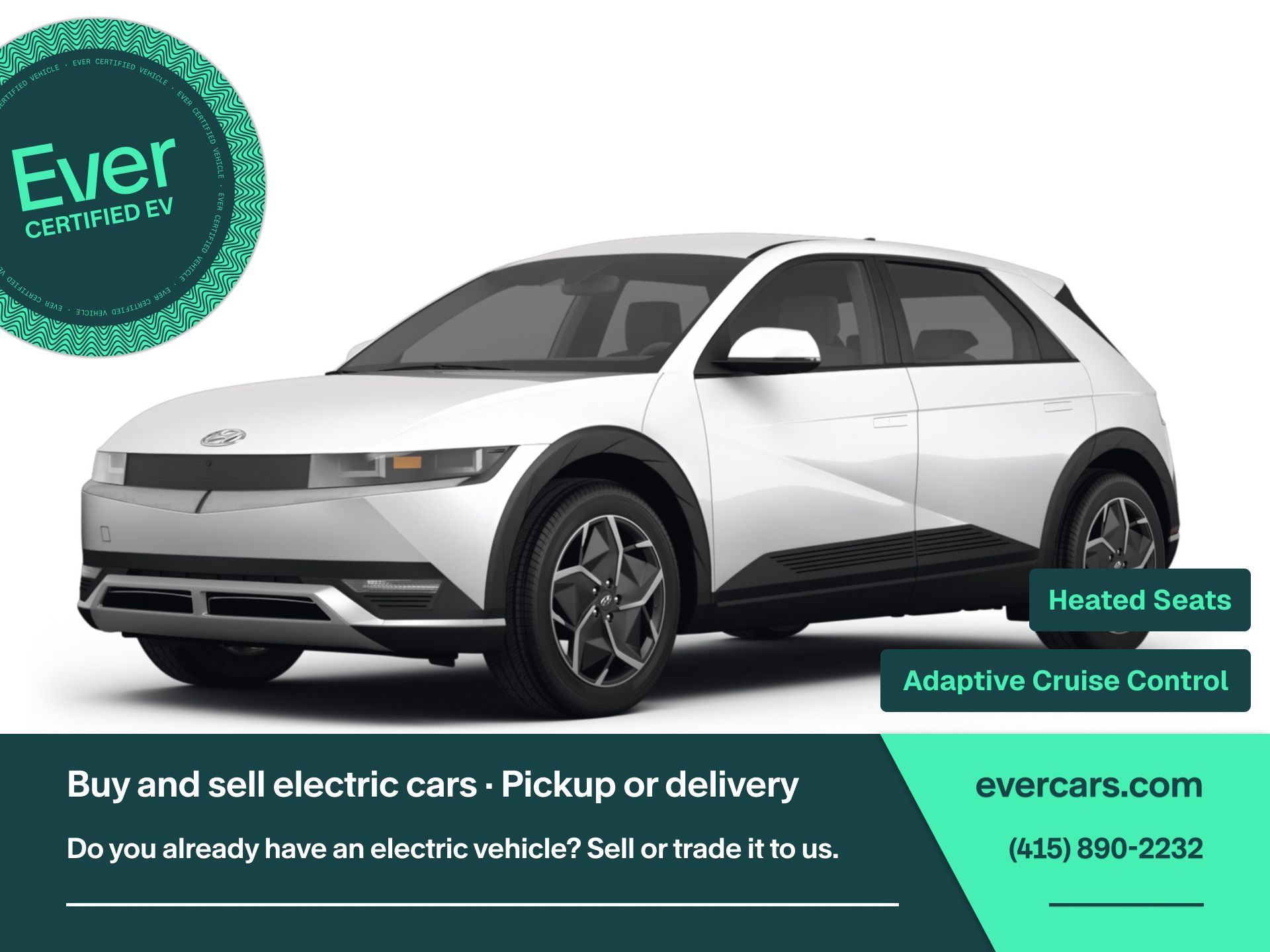 Atlas White 2024 Hyundai Ioniq 5 SUV / Crossover Rear-Wheel Drive 1-Speed Automatic