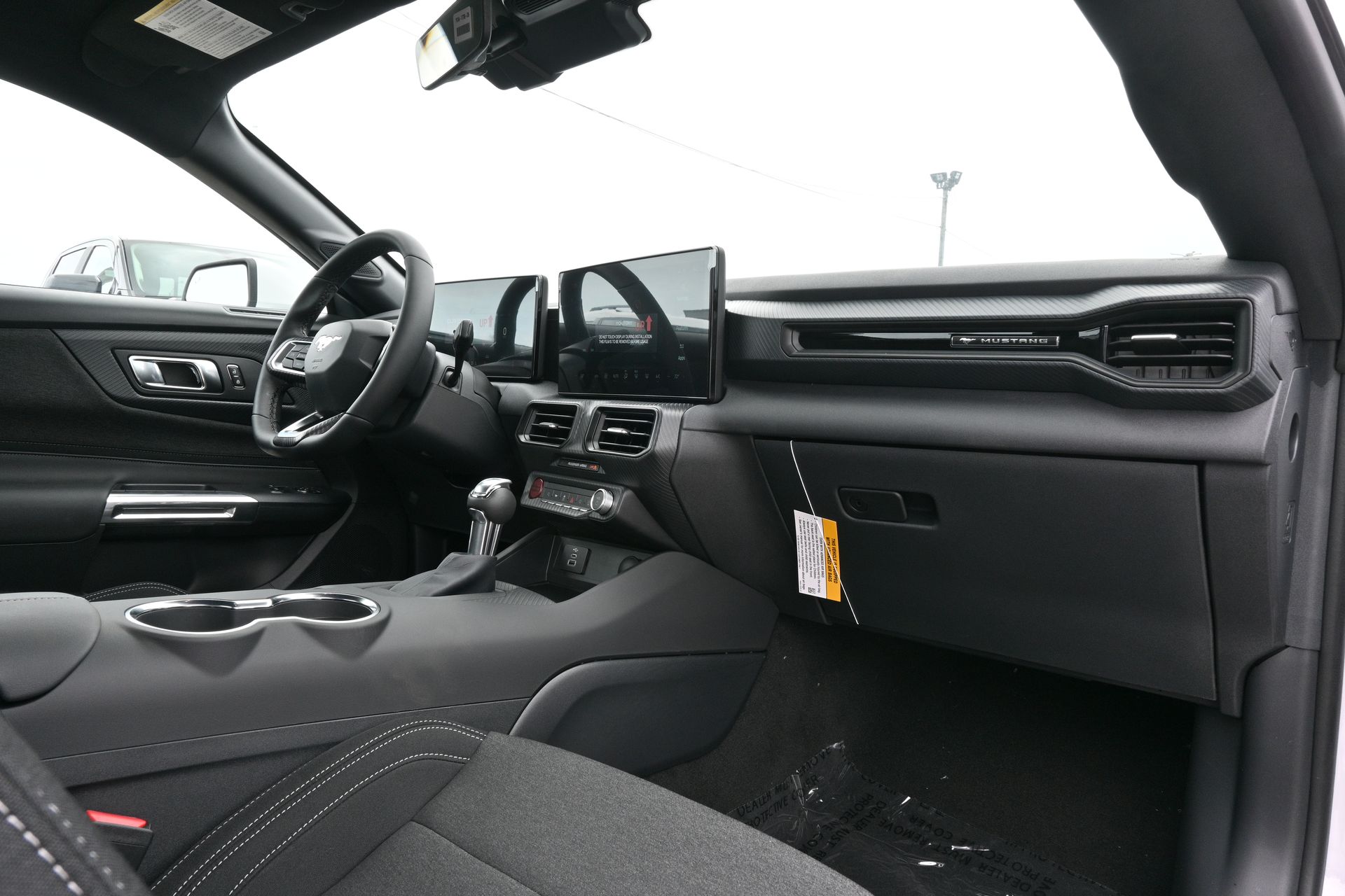 2026 Ford Mustang EcoBoost White at Wharton Ford