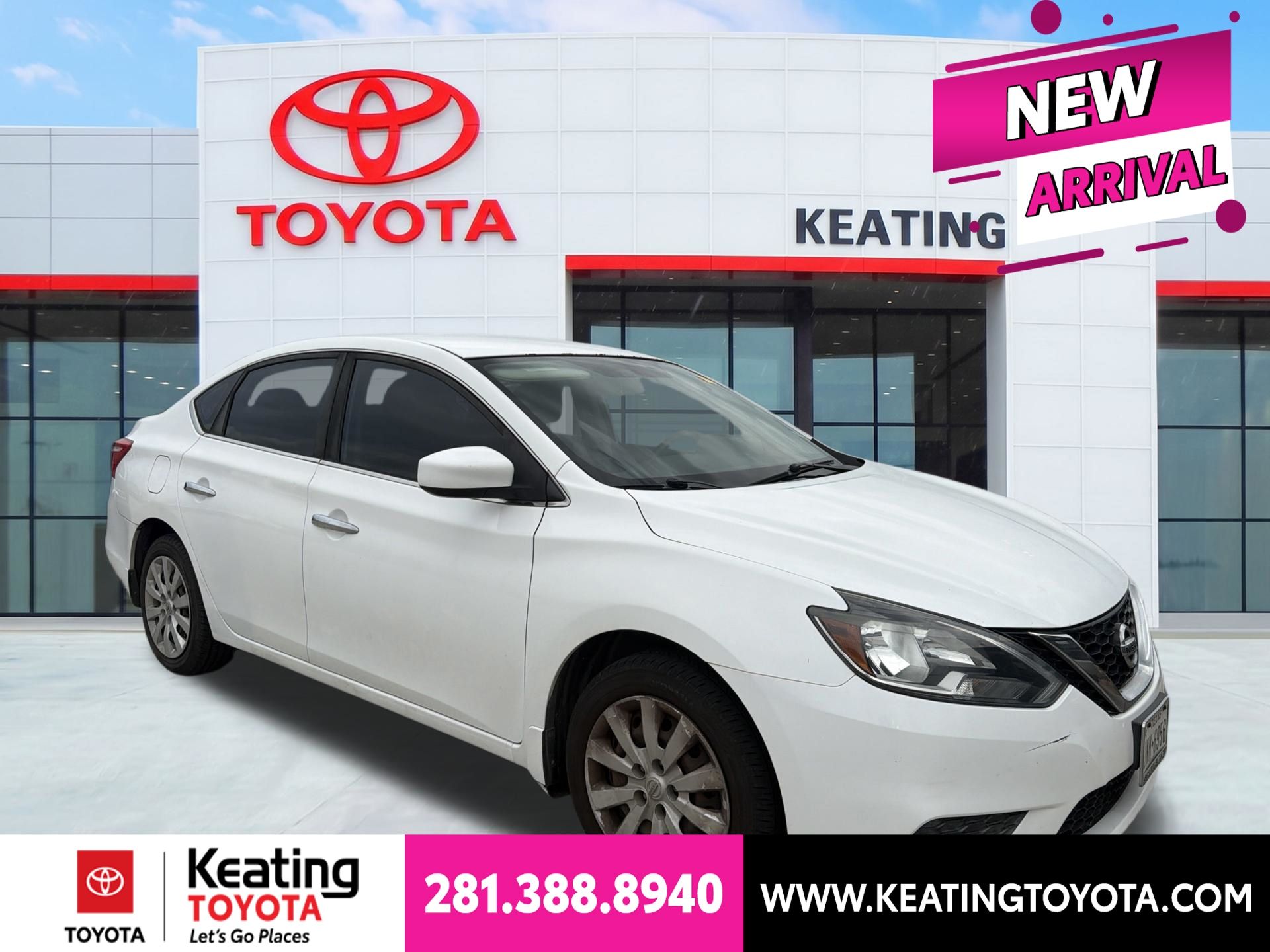 White (Fresh Powder) 2017 Nissan Sentra Sedan Front-Wheel Drive Continuously Variable Transmission