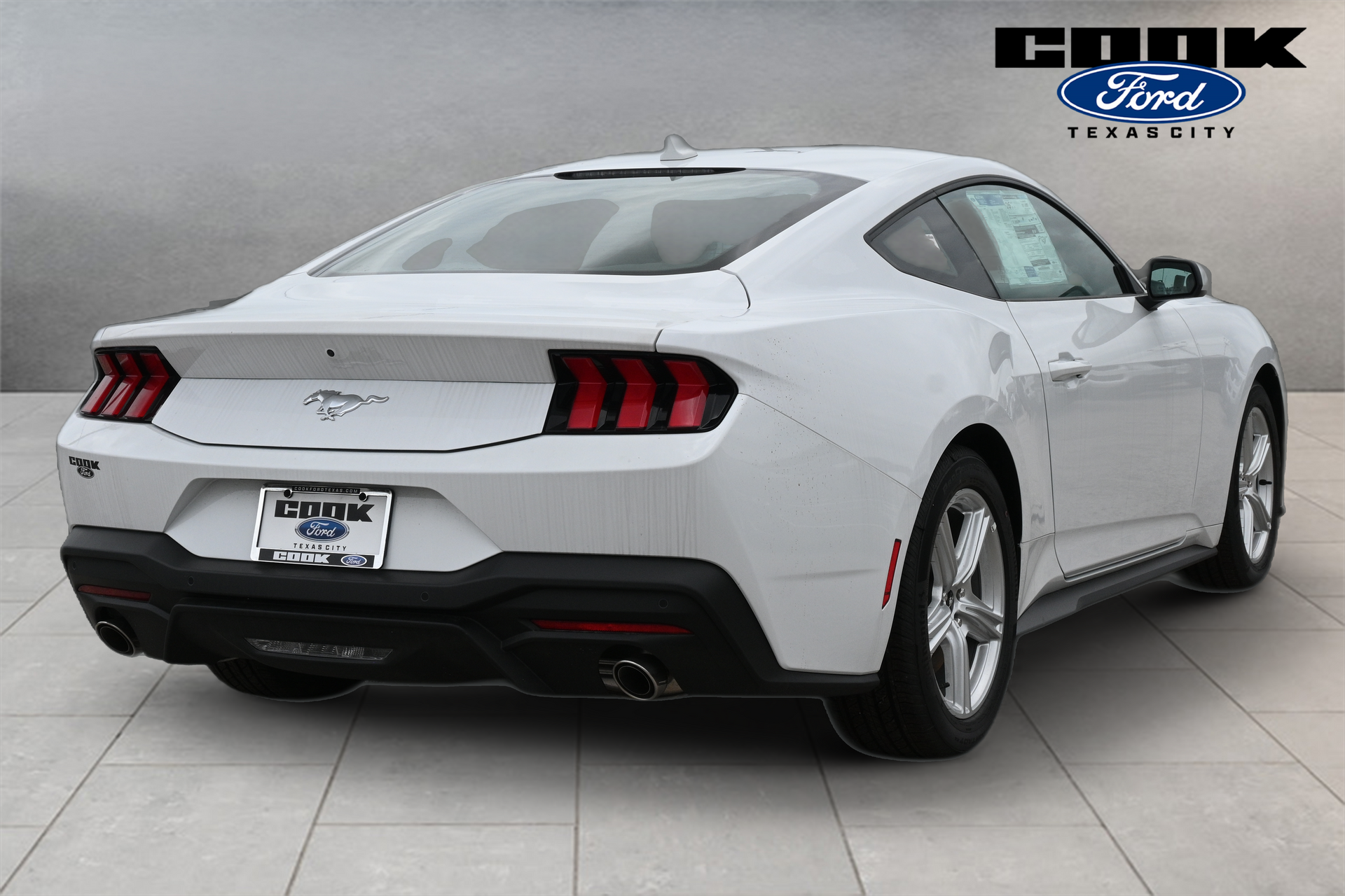2026 Ford Mustang EcoBoost White at Cook Ford