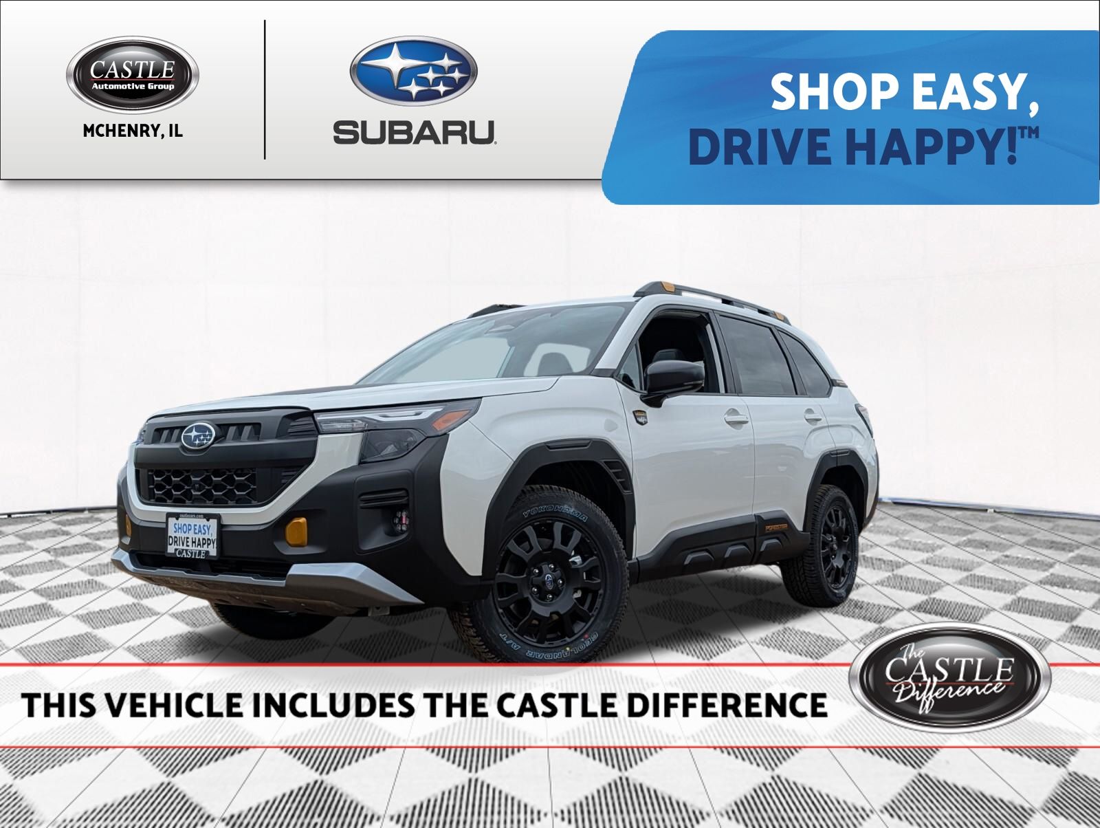 Crystal White Pearl 2026 Subaru Forester SUV / Crossover All-Wheel Drive Continuously Variable Transmission