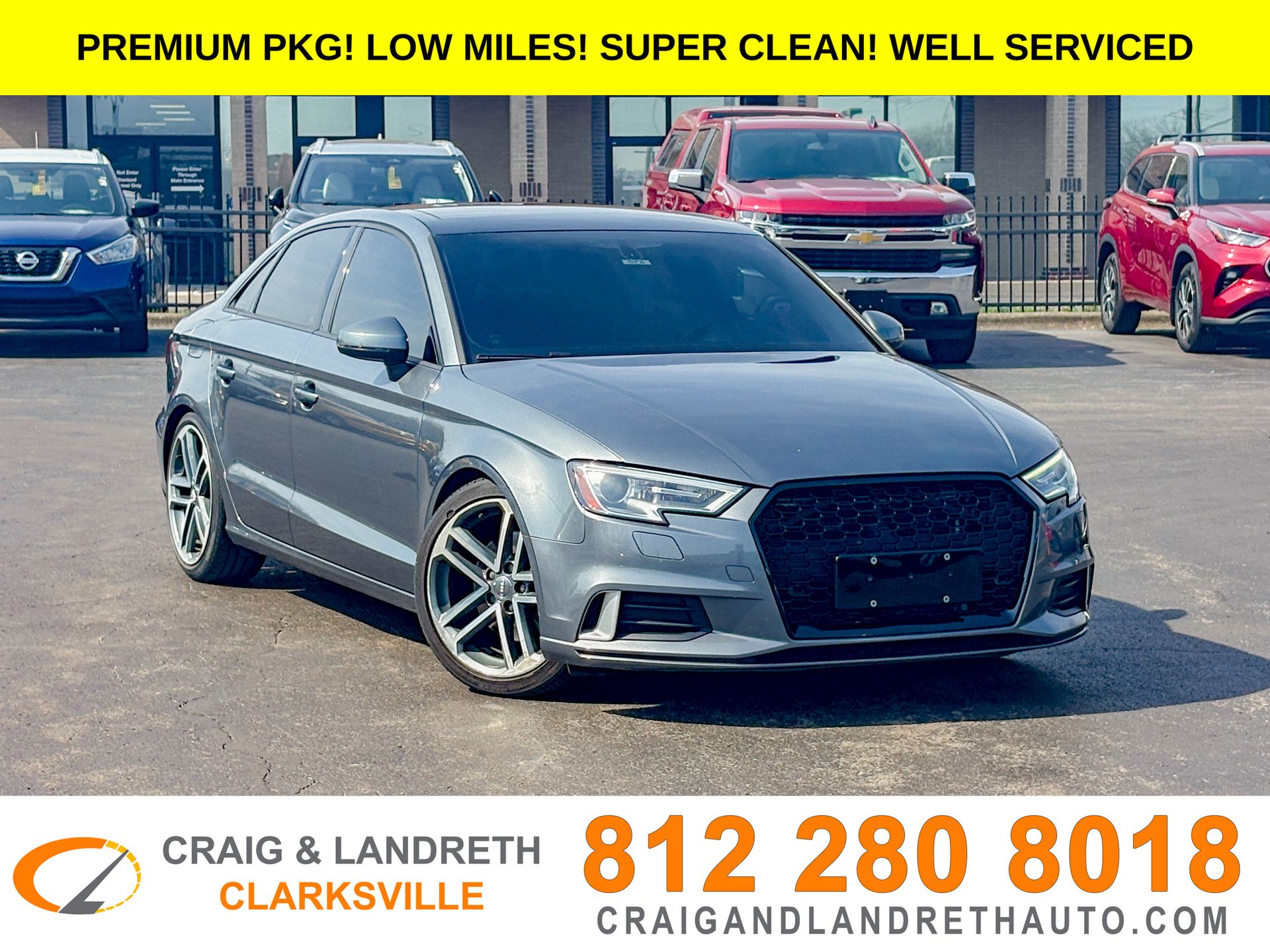 Monsoon Gray Metallic 2017 Audi A3 2.0T Premium Sedan FWD Sedan Front-Wheel Drive 6-Speed Automatic