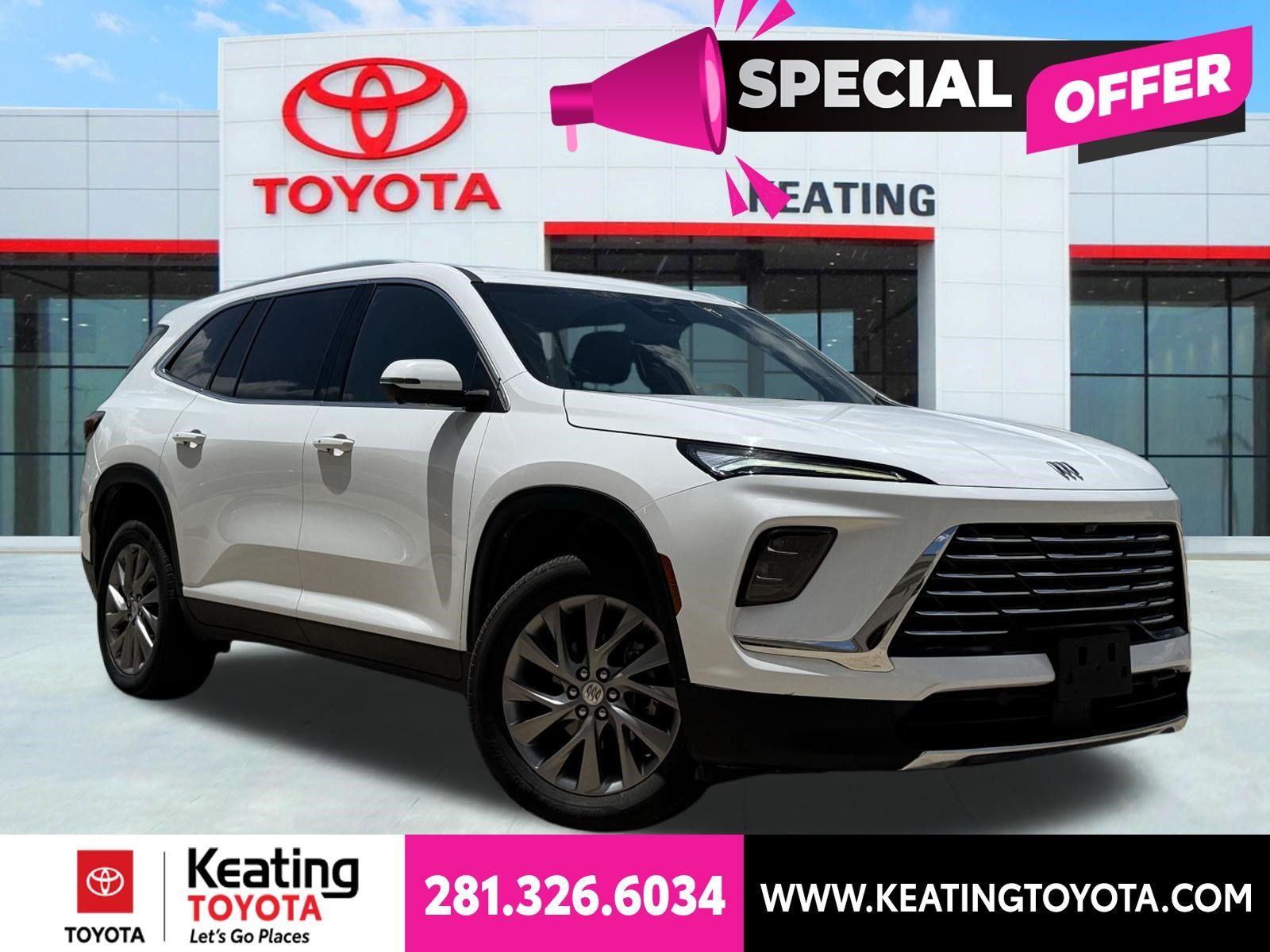 Summit White 2025 Buick Enclave SUV / Crossover Four-Wheel Drive 8-Speed Automatic