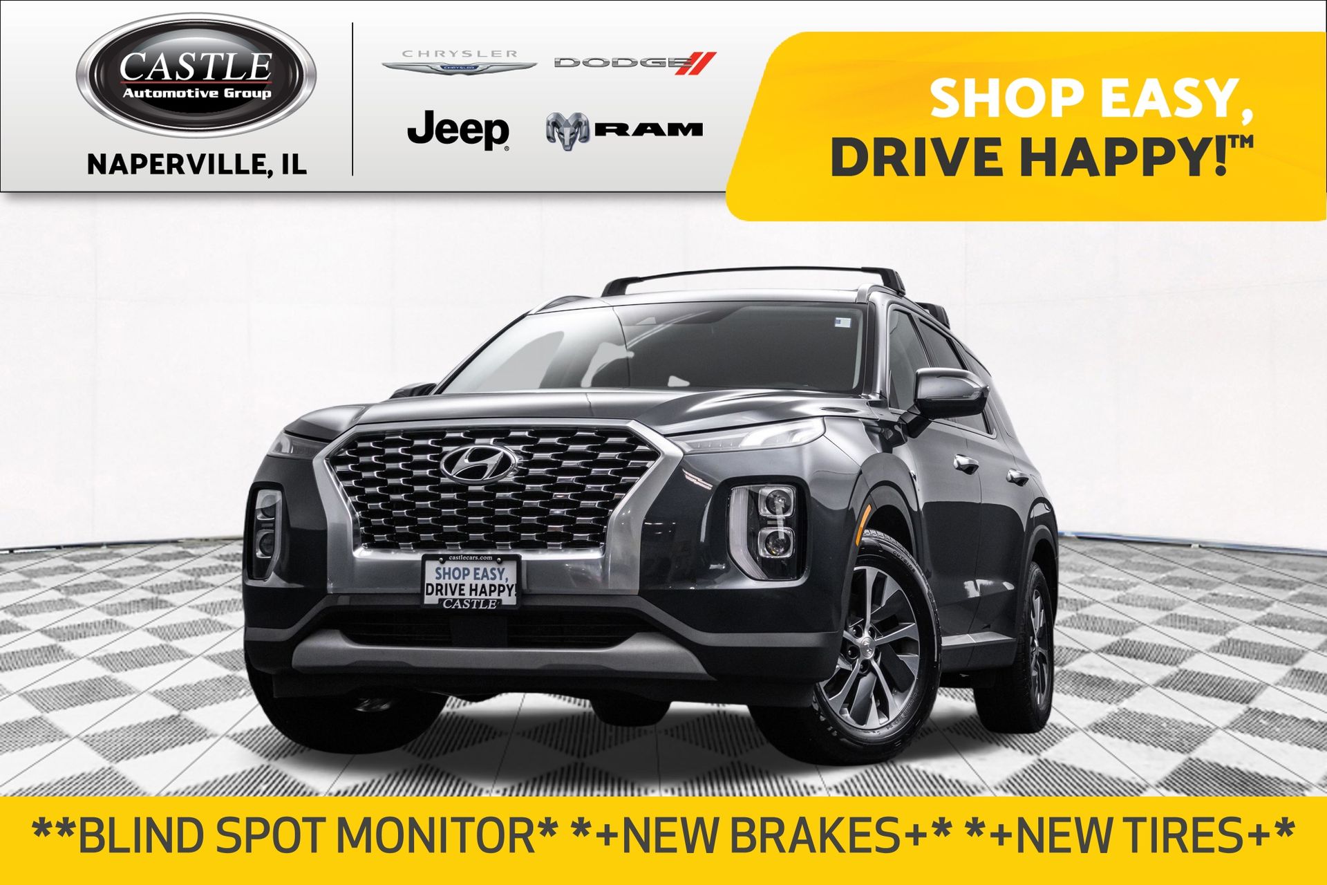 Gray (Steel Graphite) 2020 Hyundai Palisade SUV / Crossover All-Wheel Drive 8-Speed Automatic