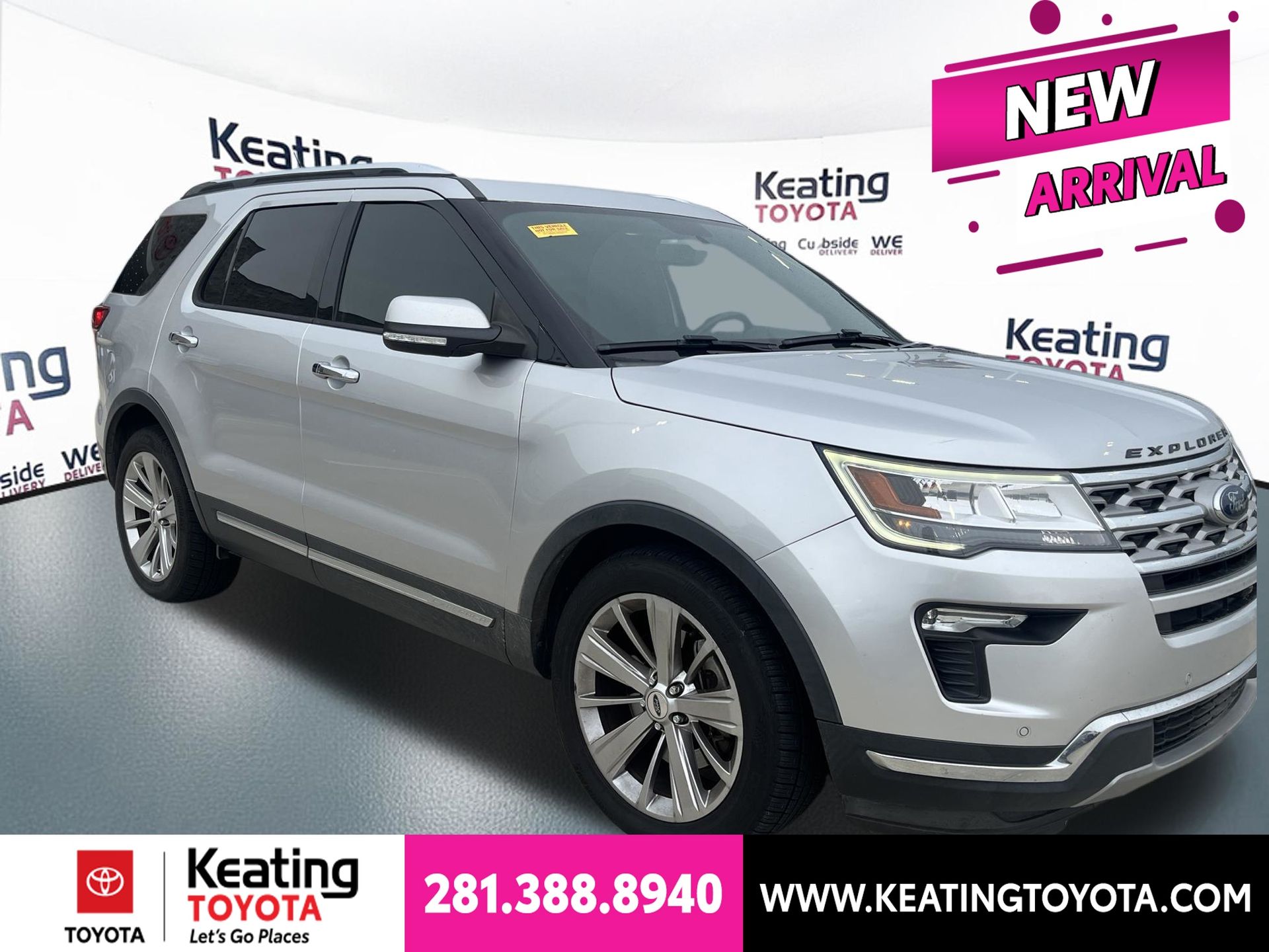 Ingot Silver 2019 Ford Explorer SUV / Crossover Front-Wheel Drive 6-Speed Automatic