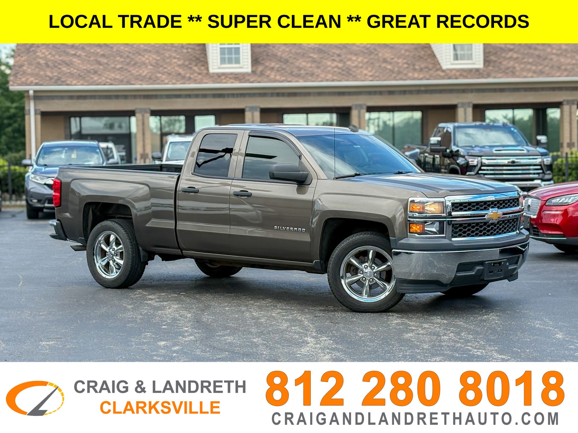 Brownstone Metallic 2014 Chevrolet Silverado 1500 Pickup Truck 6-Speed Automatic Overdrive
