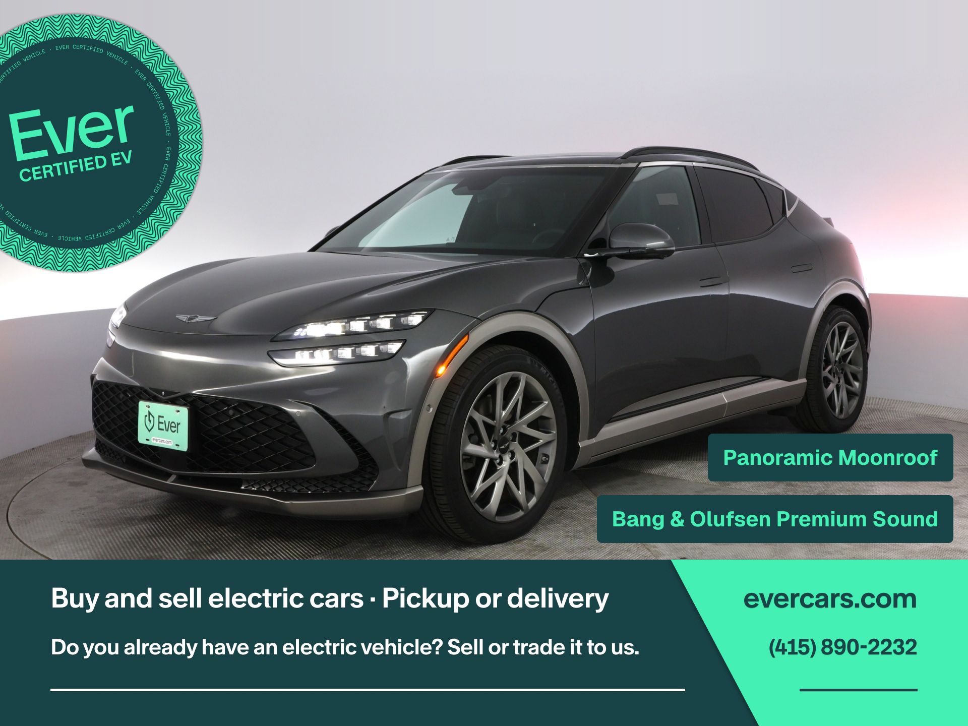 Himalayan Gray 2023 Genesis GV60 Advanced AWD SUV / Crossover All-Wheel Drive 1-Speed Automatic