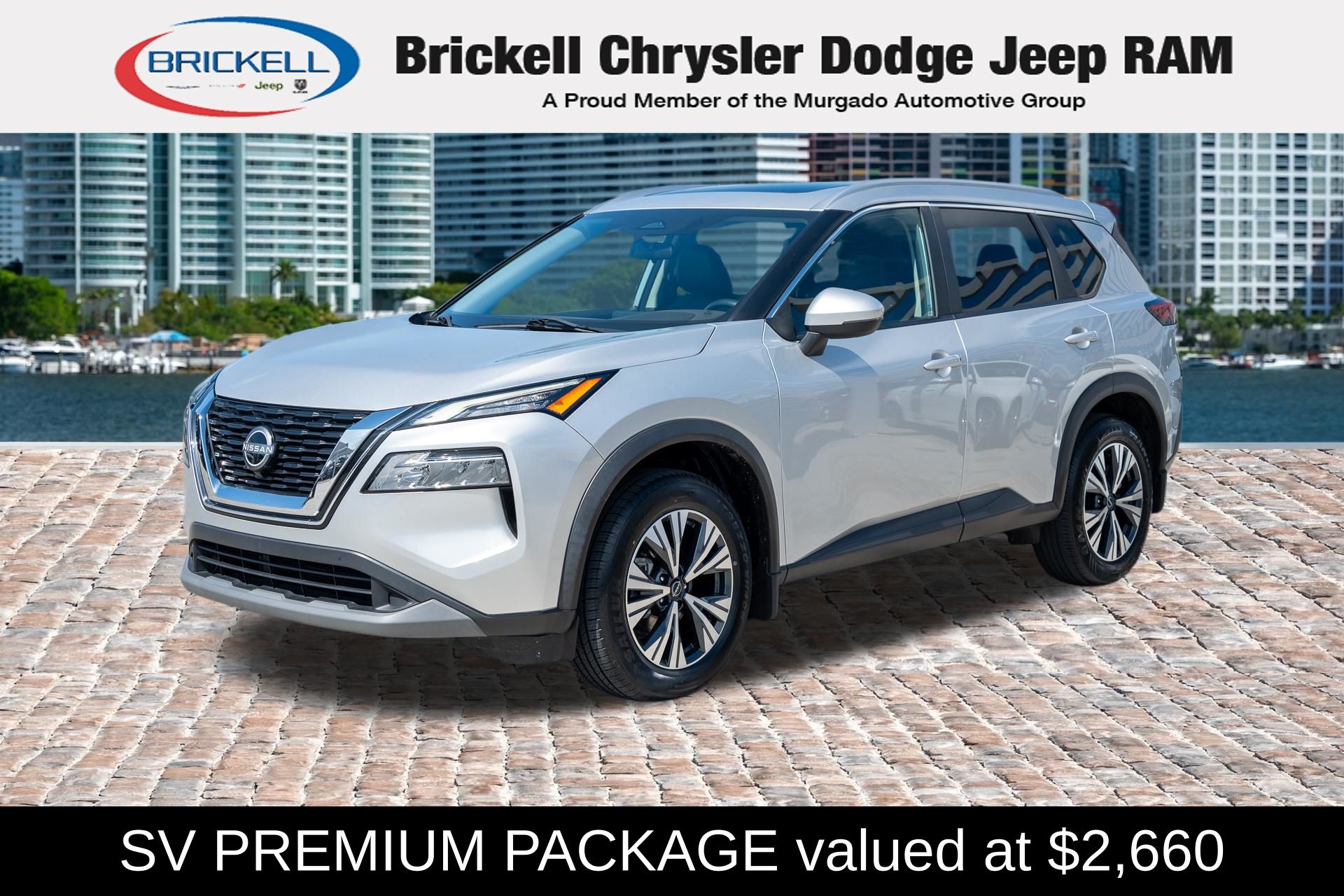 Brilliant Silver Metallic 2022 Nissan Rogue SV AWD SUV / Crossover All-Wheel Drive Continuously Variable Transmission