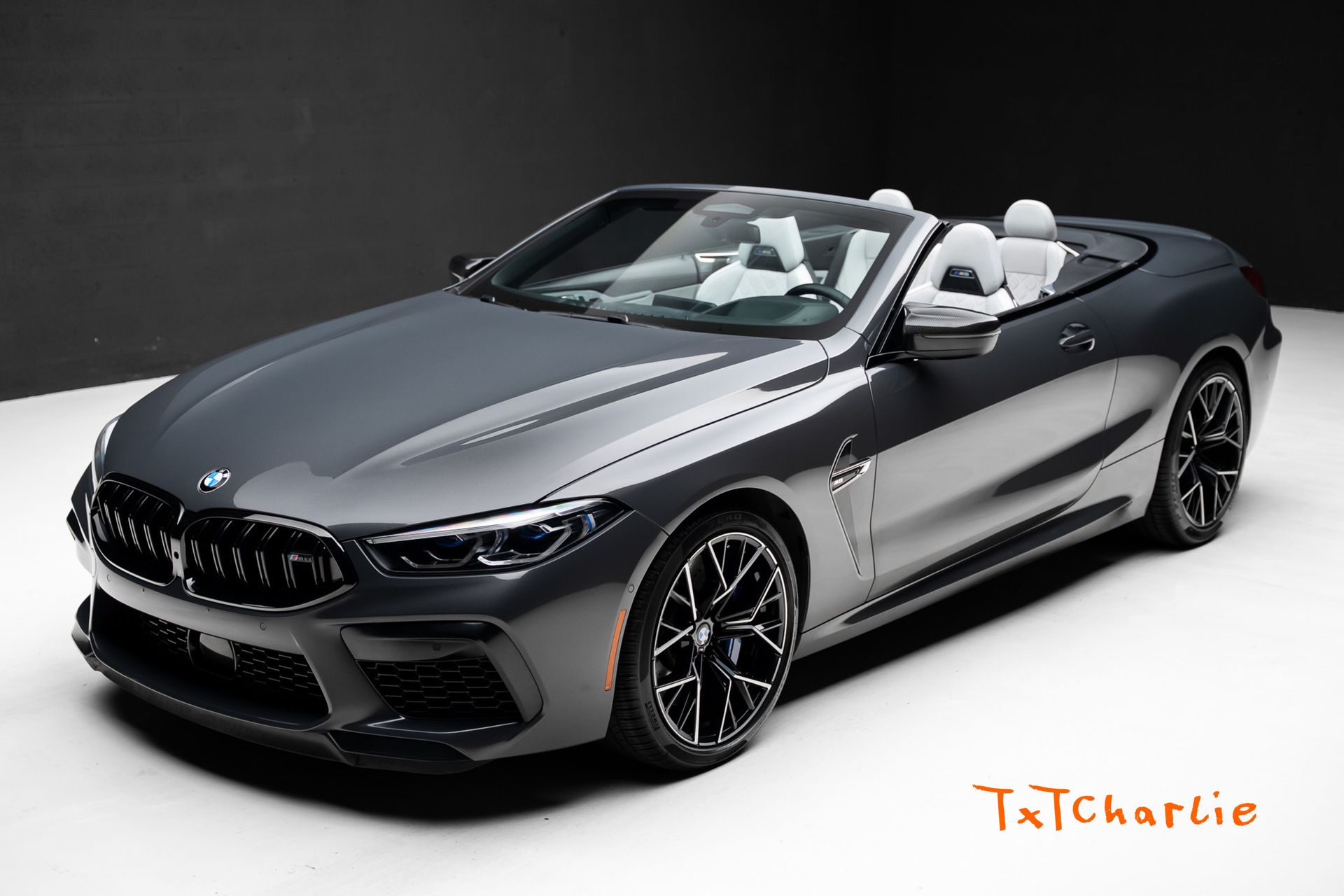 Brands Hatch Gray Metallic 2020 BMW M8 Convertible All-Wheel Drive 8-Speed Automatic