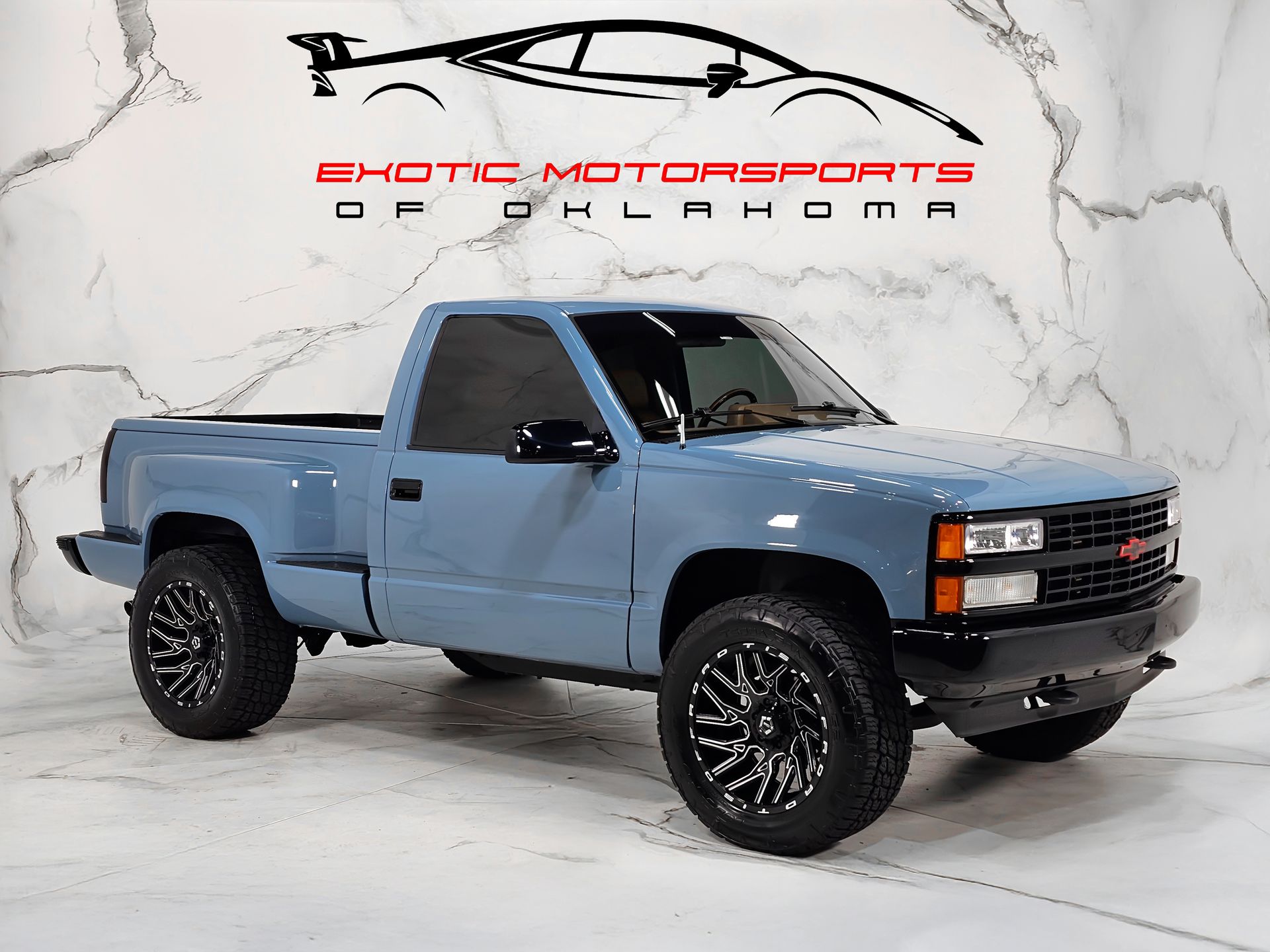 Blue 1993 Chevrolet C/K 1500 Pickup Truck 5-Speed Manual