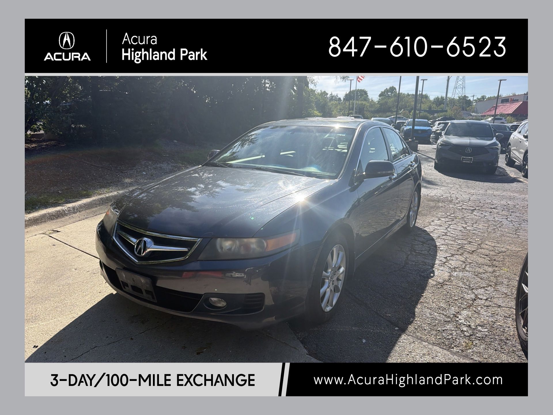 Carbon Gray Pearl 2007 Acura TSX Sedan Front-Wheel Drive 5-Speed Automatic