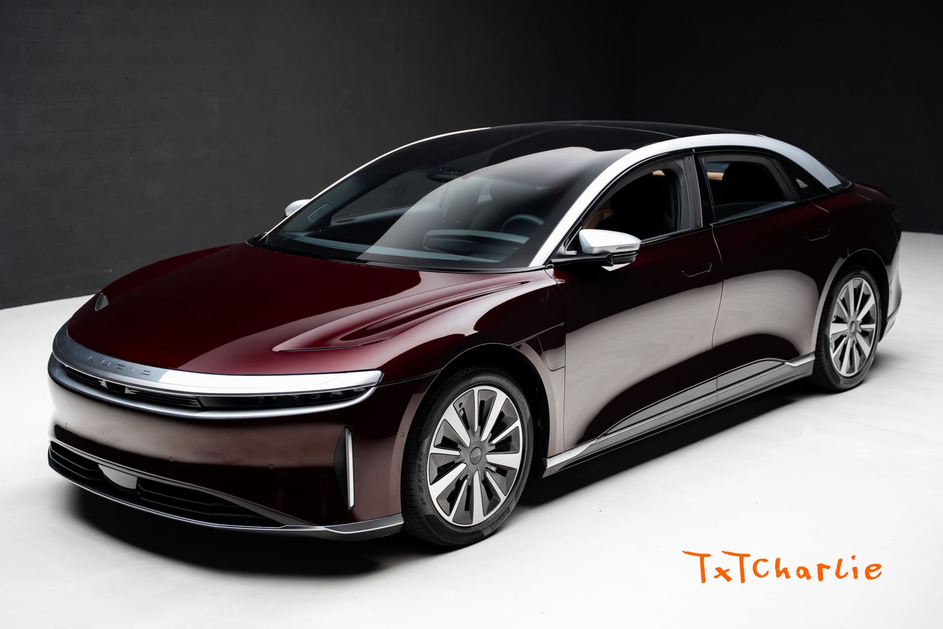 Zenith Red 2022 Lucid Air Grand Touring AWD Sedan All-Wheel Drive 1-Speed Automatic
