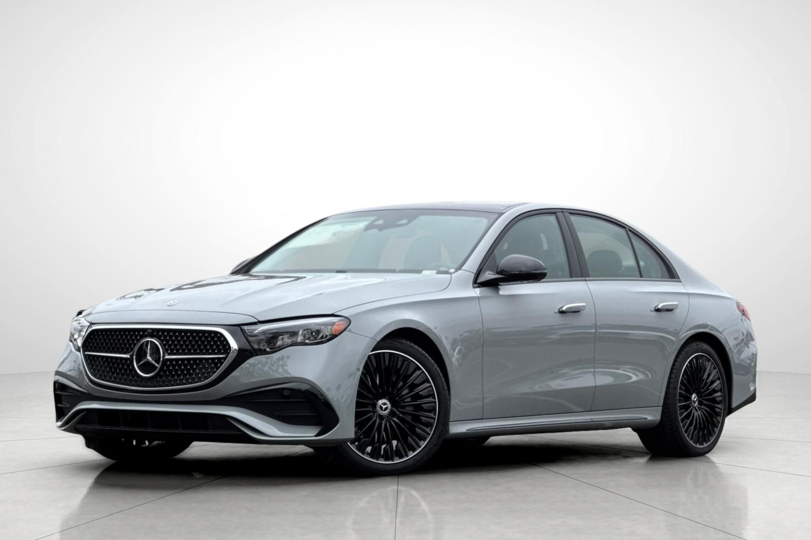 Gray (MANUFAKTUR Alpine Grey) 2026 Mercedes-Benz E-Class Sedan Rear-Wheel Drive 9-Speed Automatic