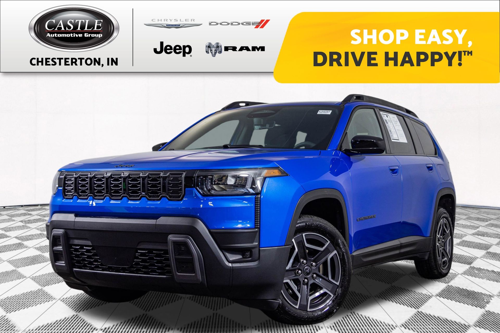 Hydro Blue Pearlcoat 2026 Jeep Cherokee SUV / Crossover Four-Wheel Drive Continuously Variable Transmission