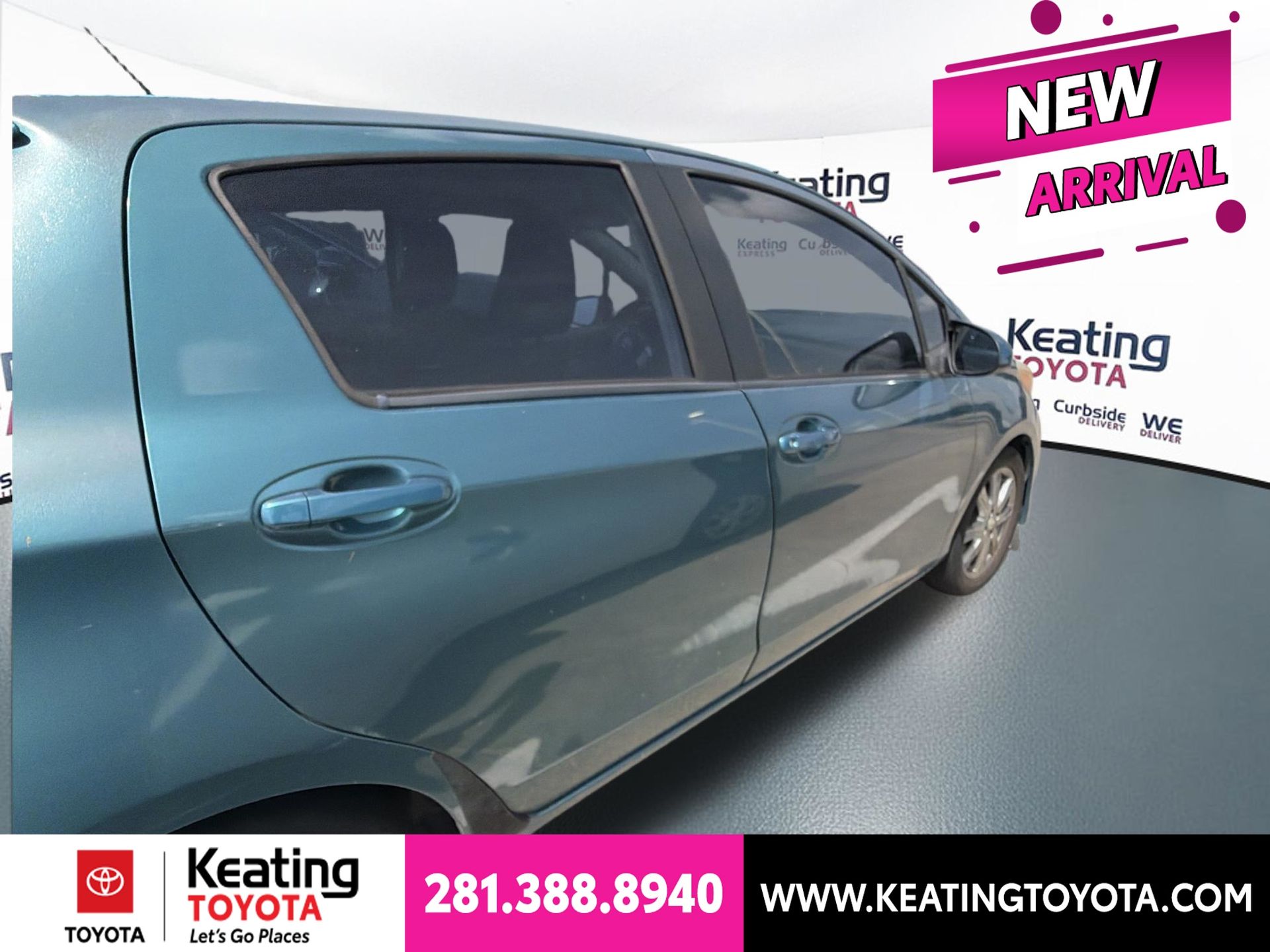 Blue Mica 2014 Toyota Yaris Hatchback Front-Wheel Drive 4-Speed Automatic Overdrive