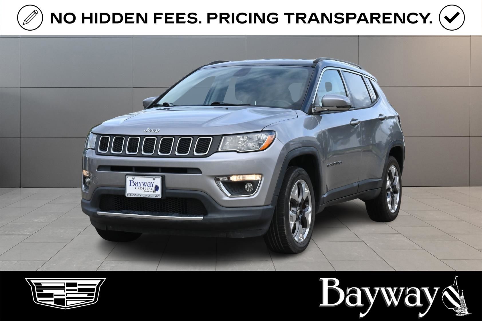 2018 Jeep Compass Limited Silver at Bravo Nissan