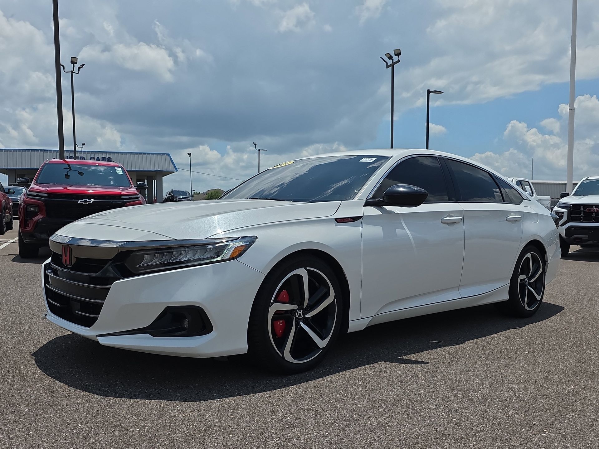 Platinum White 2021 Honda Accord Sport Special Edition FWD Sedan Front-Wheel Drive Continuously Variable Transmission