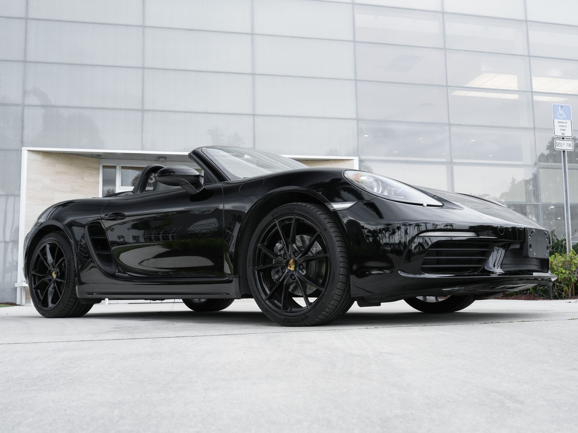 Black 2021 Porsche 718 Boxster RWD Convertible Rear-Wheel Drive 6-Speed Manual
