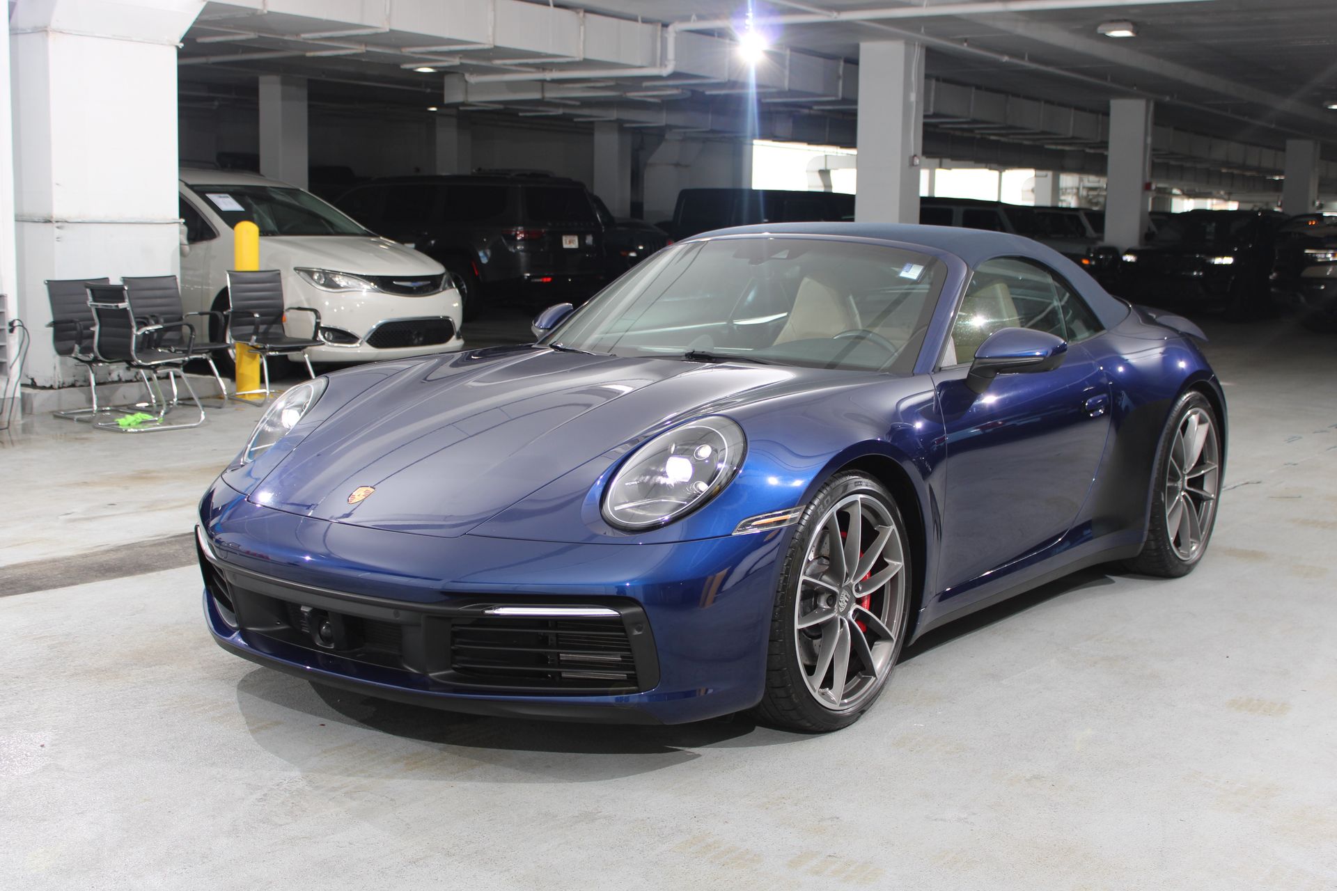 Gentian Blue Metallic 2020 Porsche 911 Convertible Rear-Wheel Drive 8-Speed Automatic