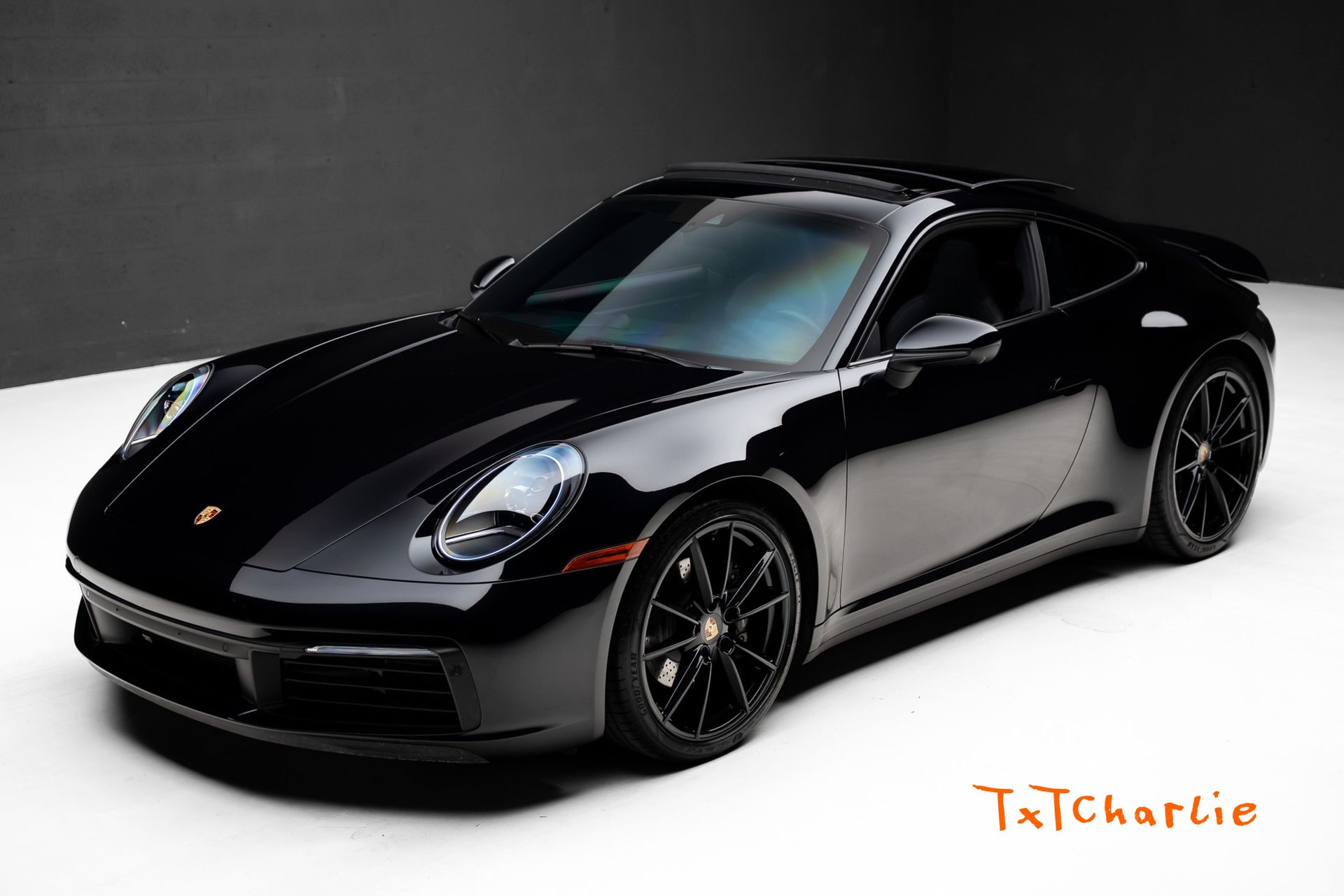 Black 2024 Porsche 911 Coupe Rear-Wheel Drive 8-Speed Automatic