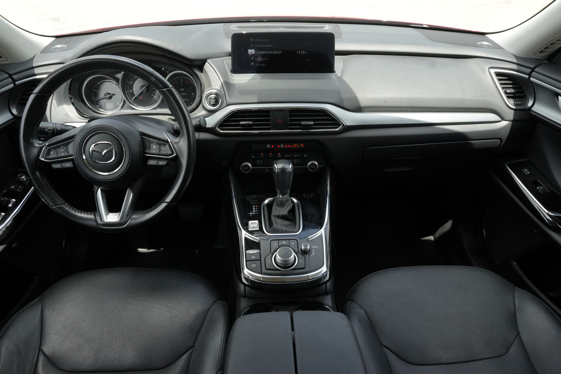 2021 Mazda CX-9 Touring Red at DeMontrond Mazda