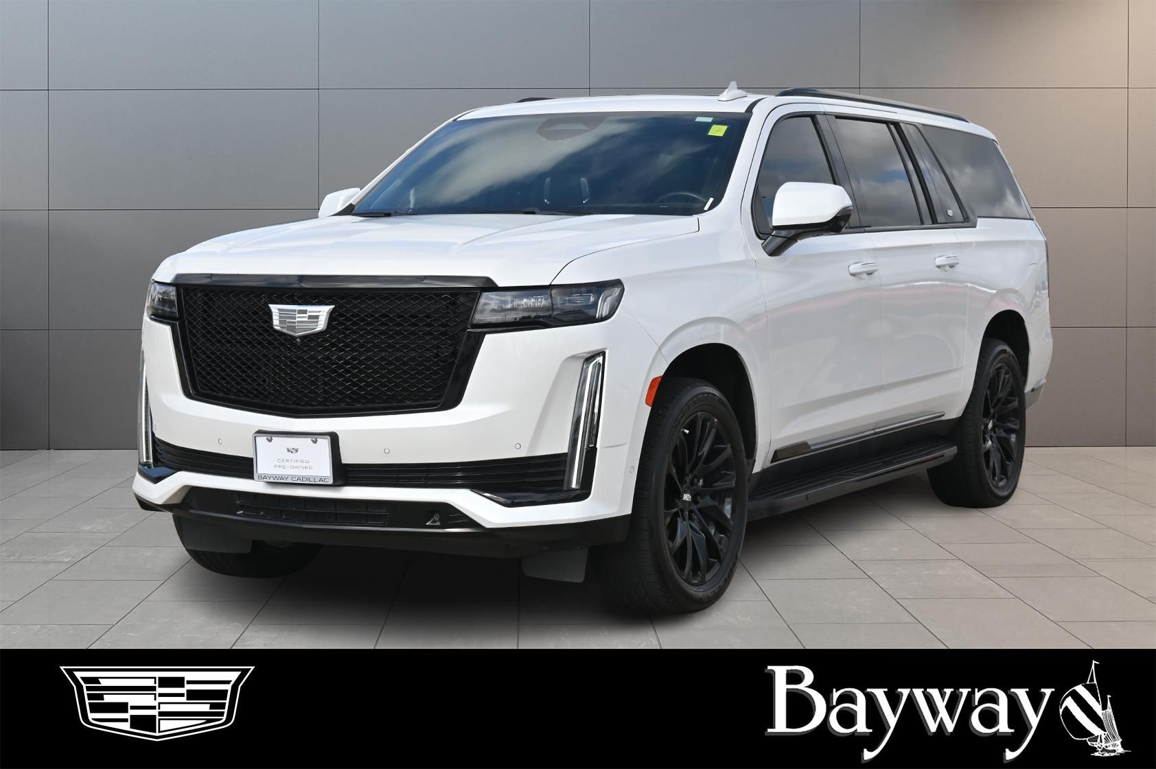 2022 Cadillac Escalade ESV Sport Platinum White at DeMontrond Automotive Group