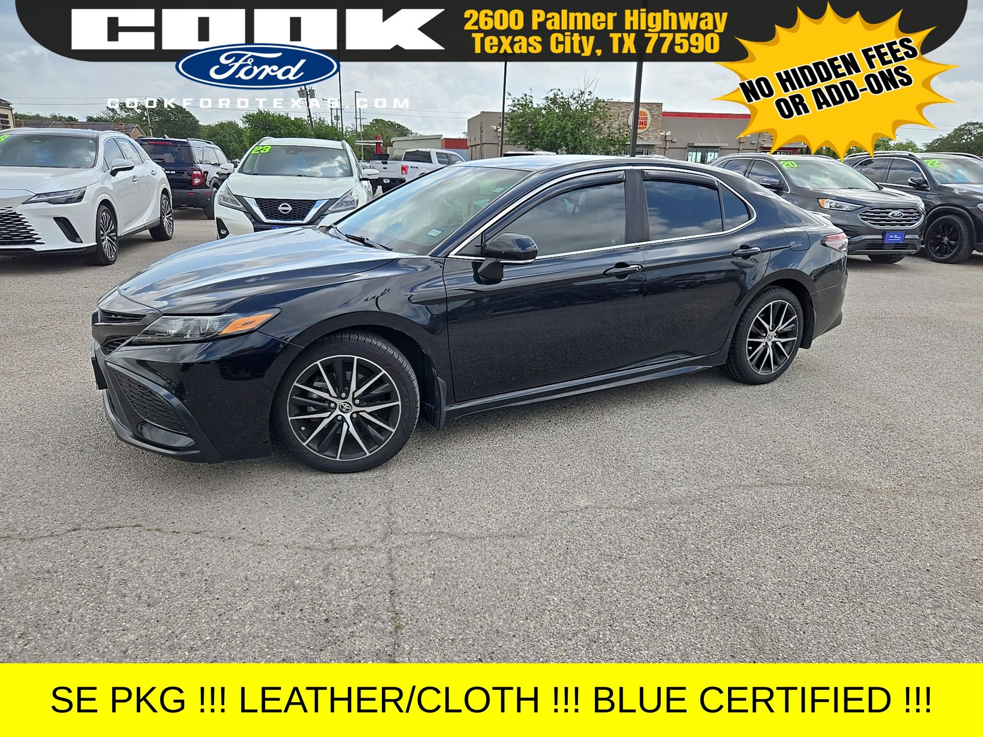 Black 2023 Toyota Camry SE FWD Sedan Front-Wheel Drive 8-Speed Automatic