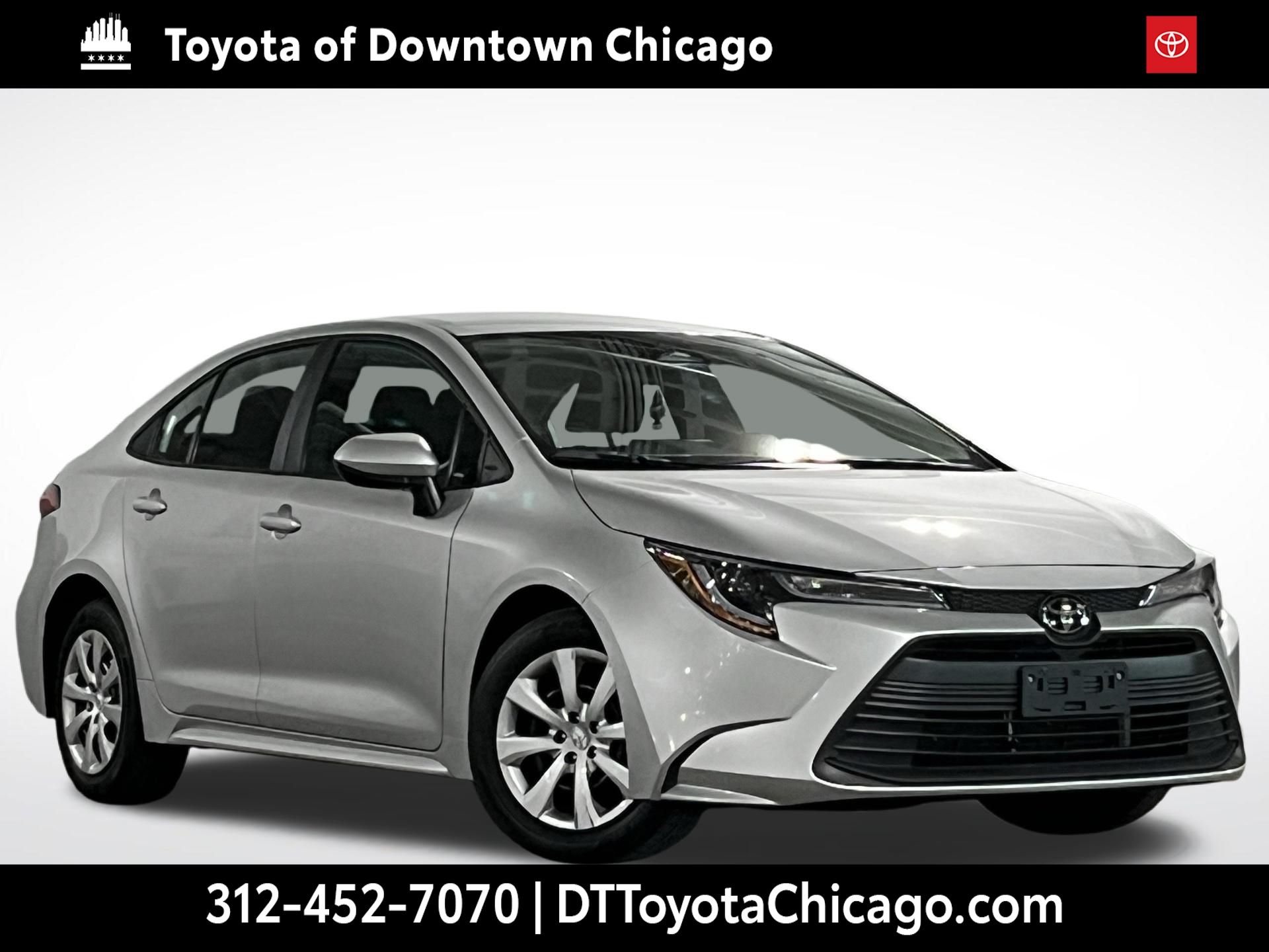 Classic Silver Metallic 2025 Toyota Corolla LE FWD Sedan Front-Wheel Drive Continuously Variable Transmission